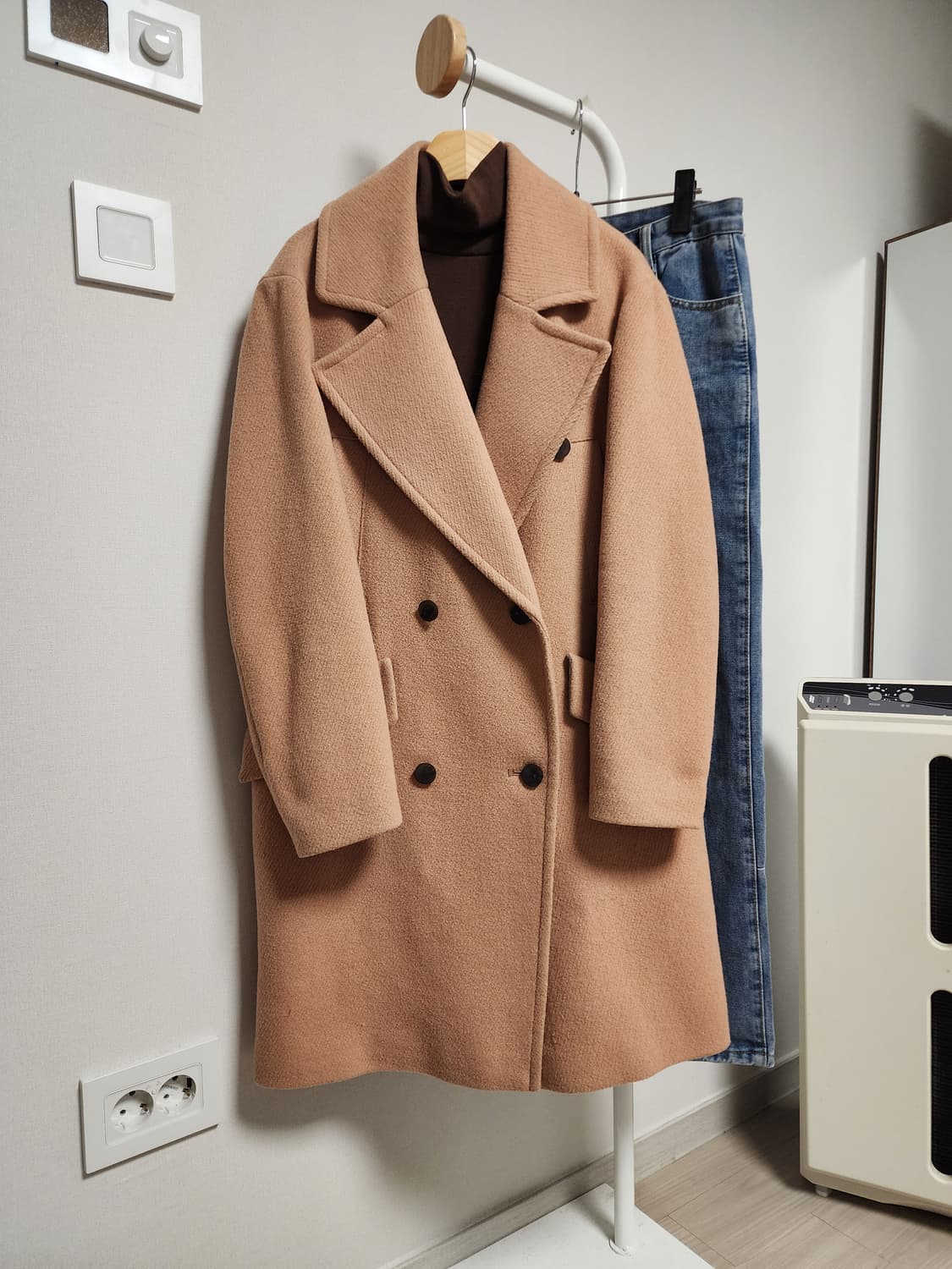 바닐라비  여성 더블버튼 코트 상품이미지1