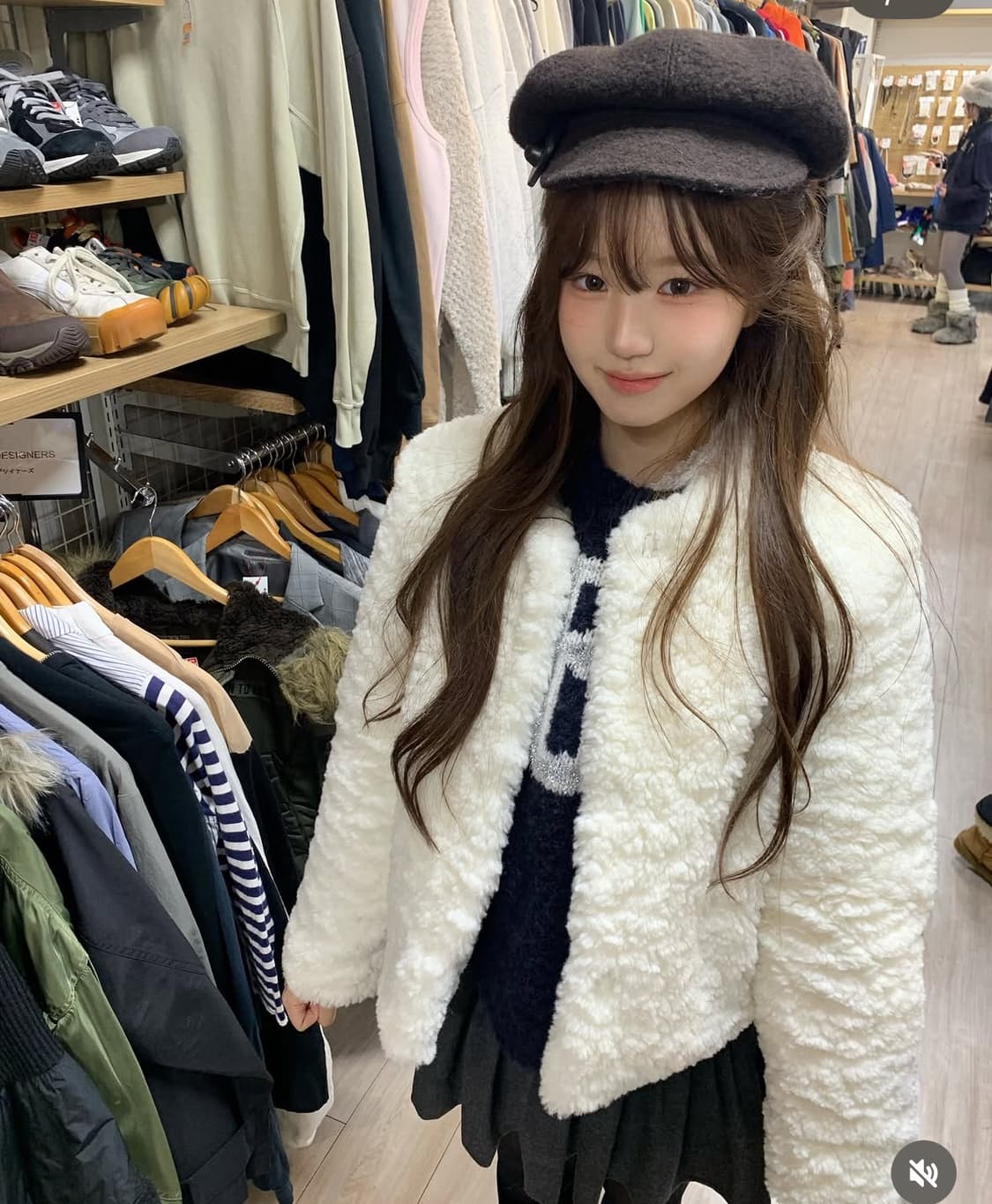 당일배송)더바넷 누벨 퍼 자켓 아이보리 S사이즈 상품이미지3