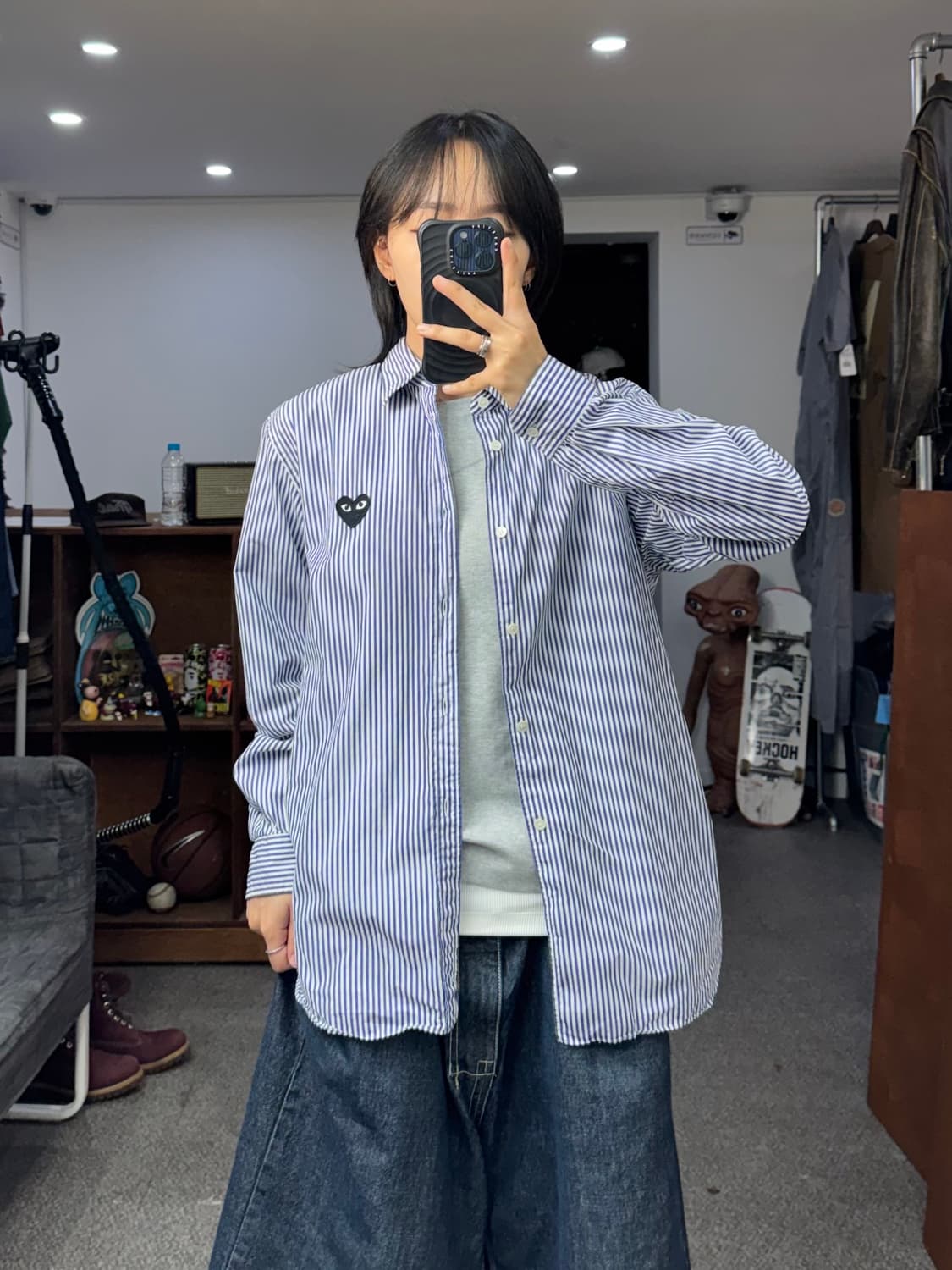 꼼데가르송 플레이 스트라이프셔츠 상품이미지7