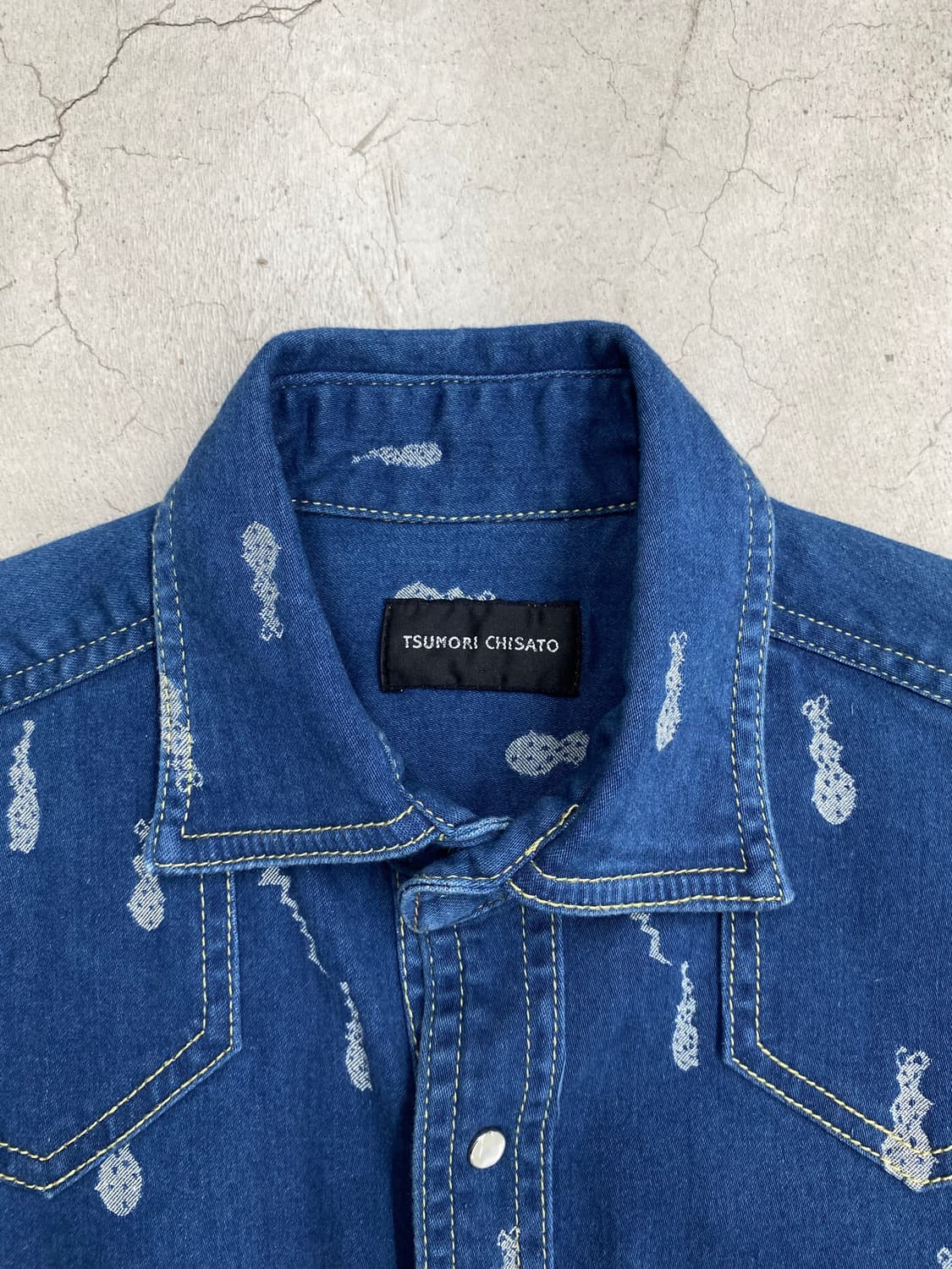 츠모리 치사토 엠브로이드 데님 자켓 상품이미지6