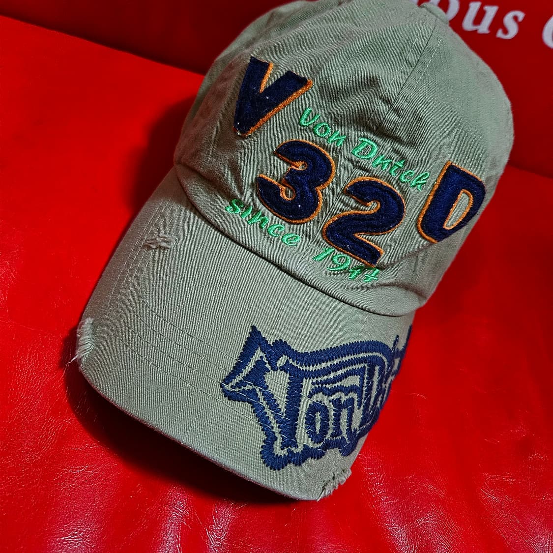 본터치(Vondutch) y2k 빈티지 워시드 볼캡 상품이미지1