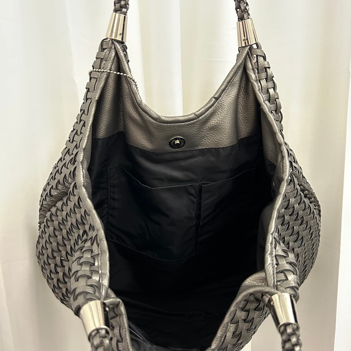 요지 야마모토 YSACCS 레더 매쉬 숄더백 상품이미지4