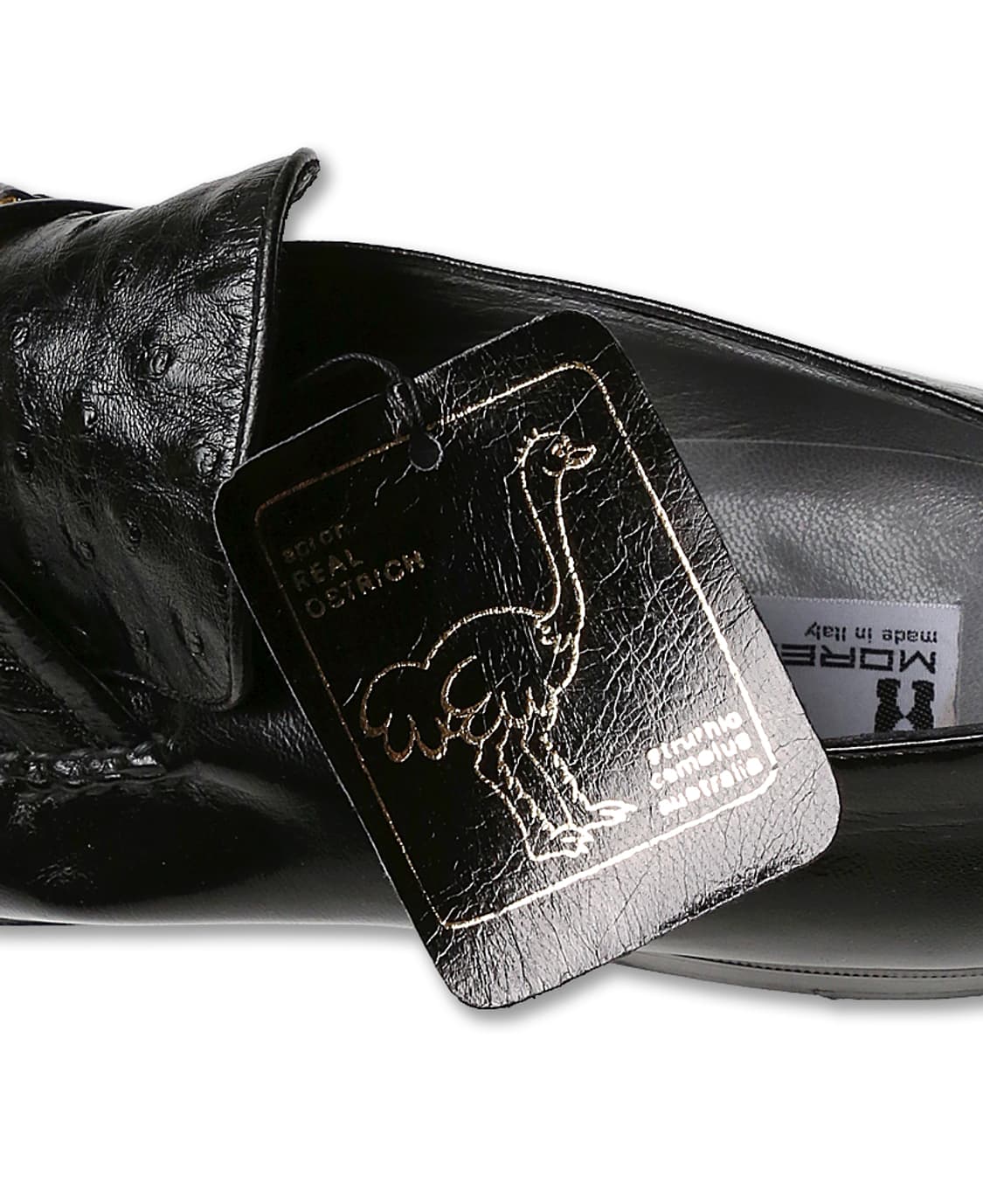 모레스키 [Moreschi] 블랙 타조 가죽 로퍼 상품이미지9