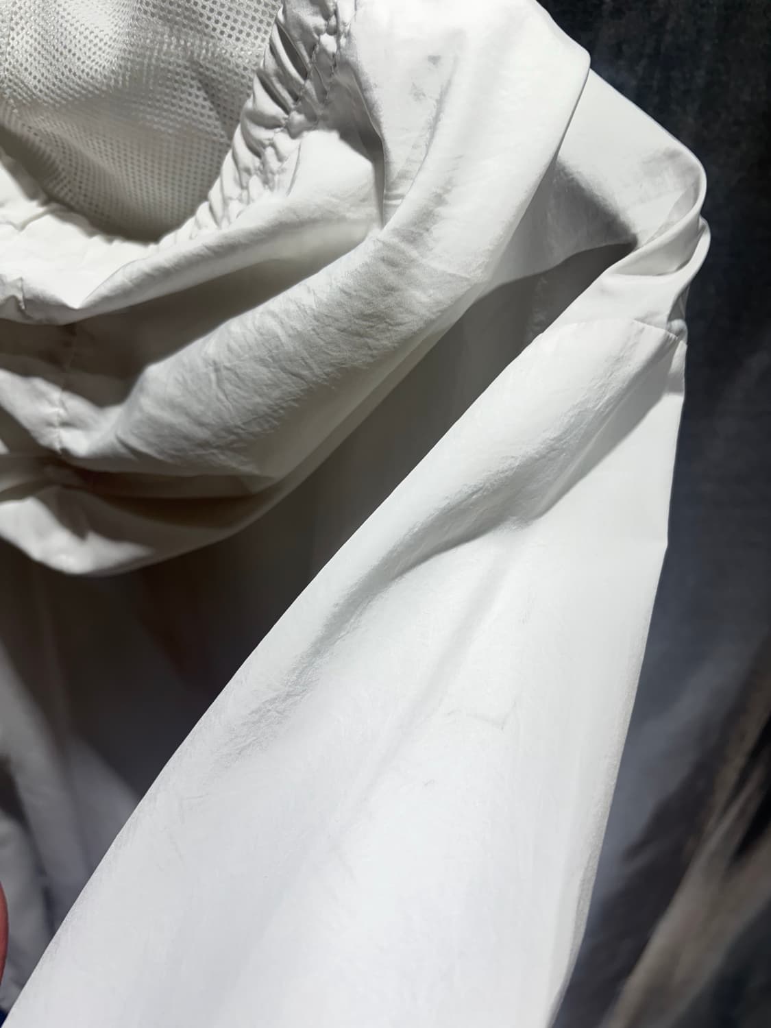 3XL 아디다스 삼선 페이딩 로고 화이트 후드 바람막이 상품이미지7