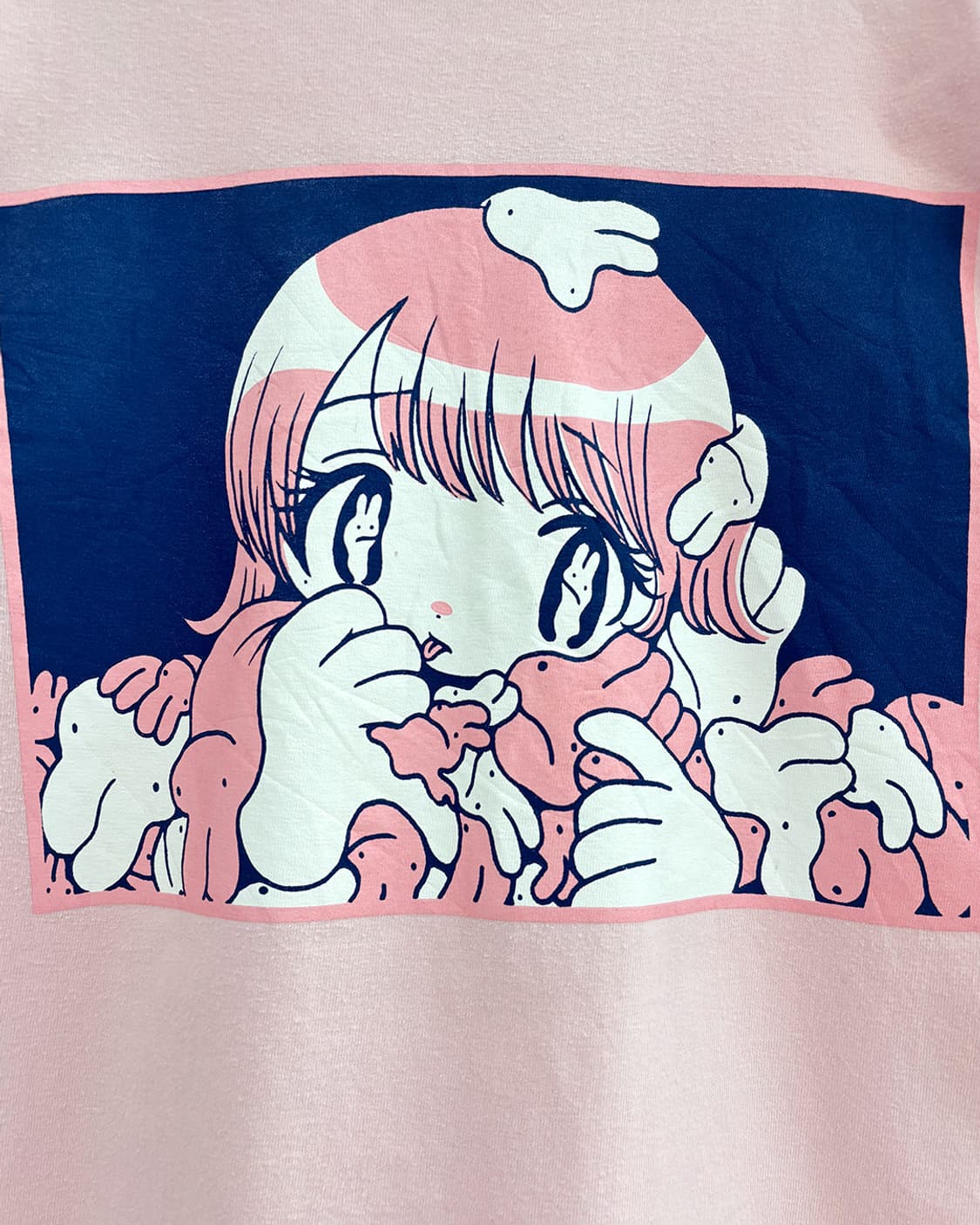 TOKYO CULTUART by BEAMS 그래픽 핑크 긴팔티 상품이미지3