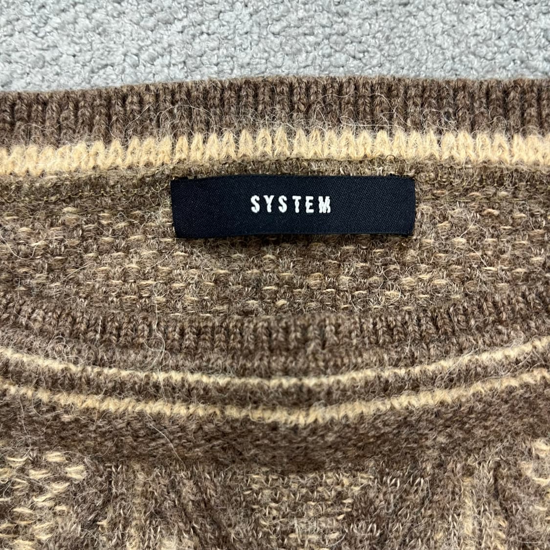 F 시스템옴므 여성 울 알파카니트 상품이미지4