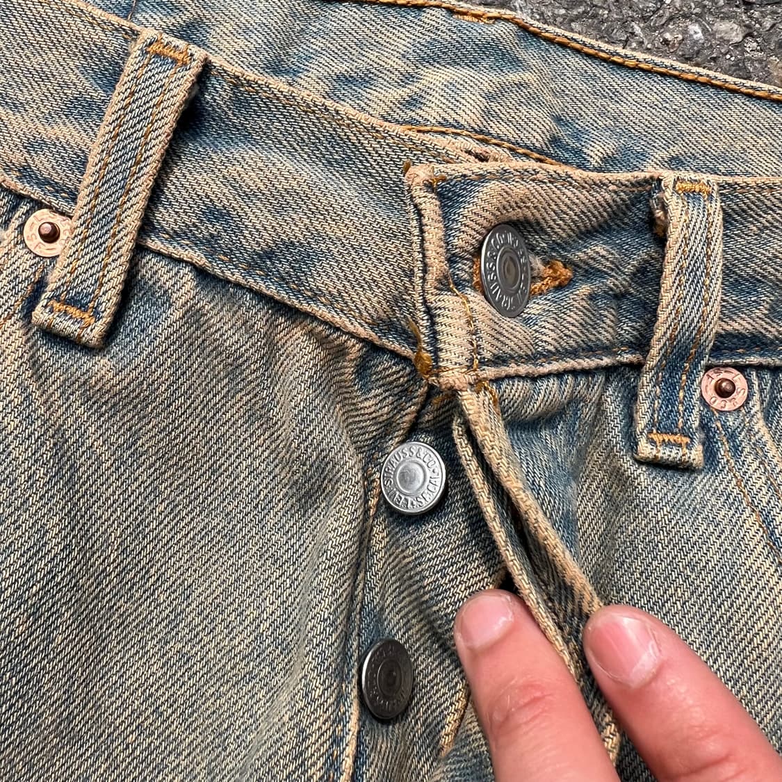 90‘s 리바이스 그런지 커스텀 501 데님 팬츠 상품이미지6