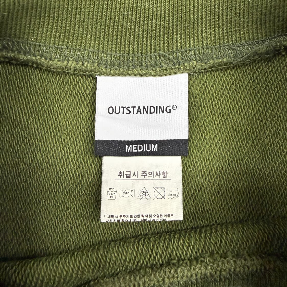 (L)아웃스탠딩 Outstanding 밀리터리 그래픽 맨투맨(올리브) 상품이미지2