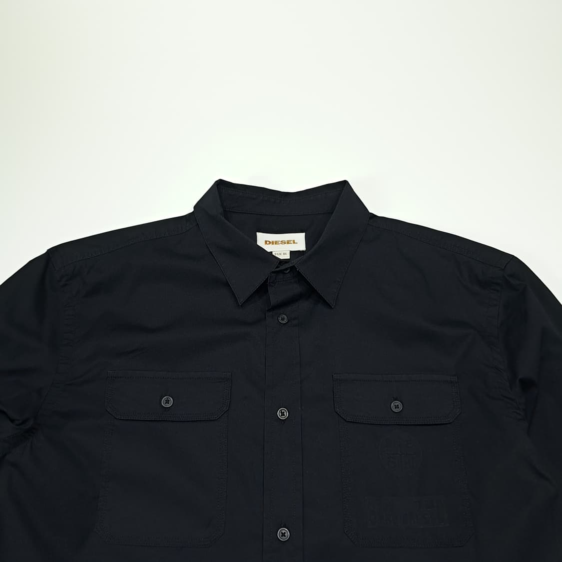 CL496 XL 디젤 00s 터키판 스판 모히칸 블랙 셔츠 남방 상품이미지2