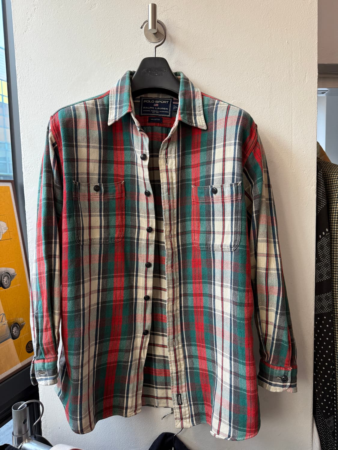 폴로 체크 셔츠 L  상품이미지1