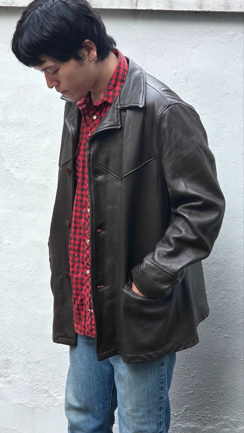 60’s deerwear 사슴가죽 코트 made in u.s.a 상품이미지3