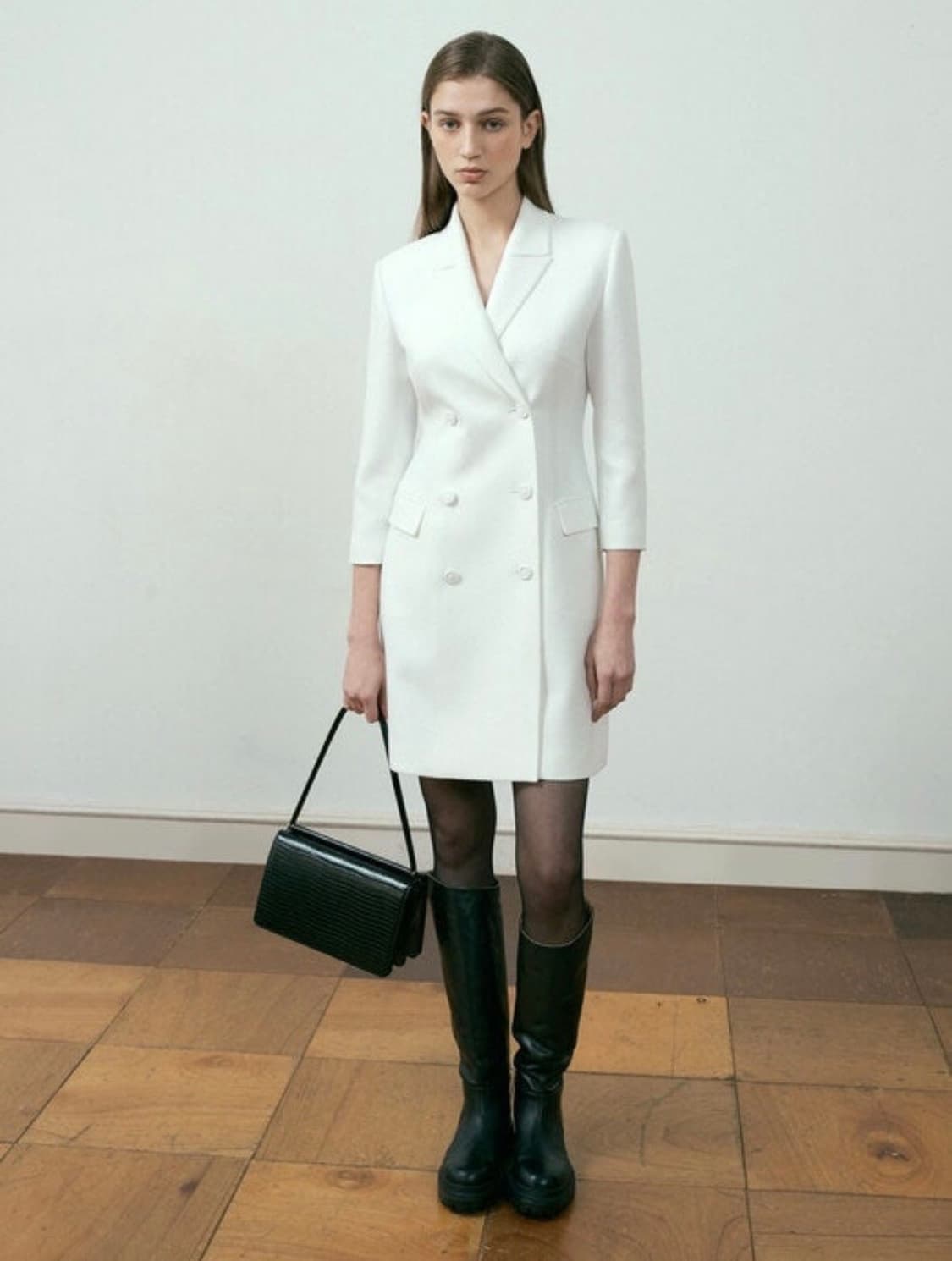 [새상품] 오떼뜨 트위드 원피스 (white) 상품이미지2