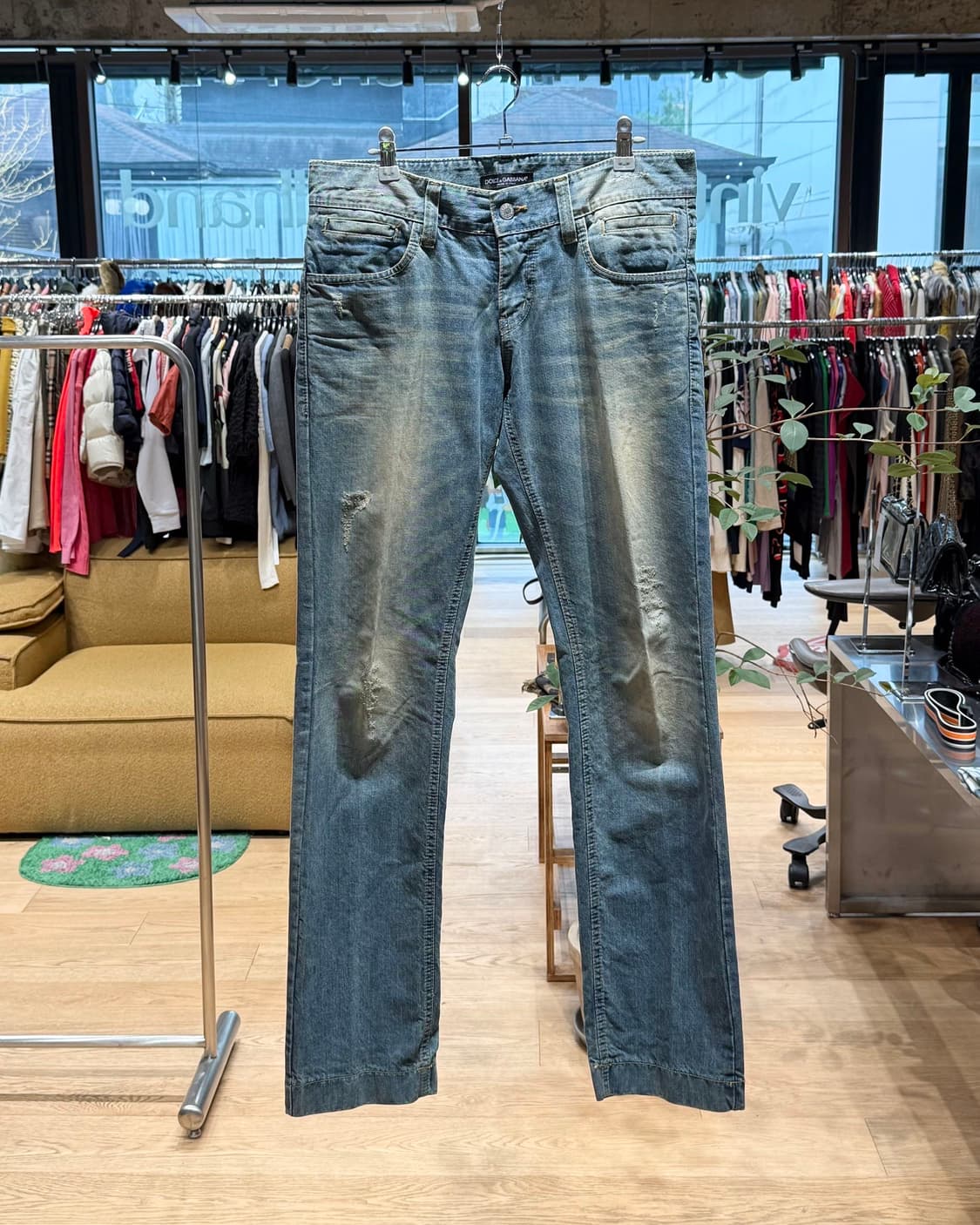 돌체앤가바나 데님 빈티지 워싱 팬츠 상품이미지1