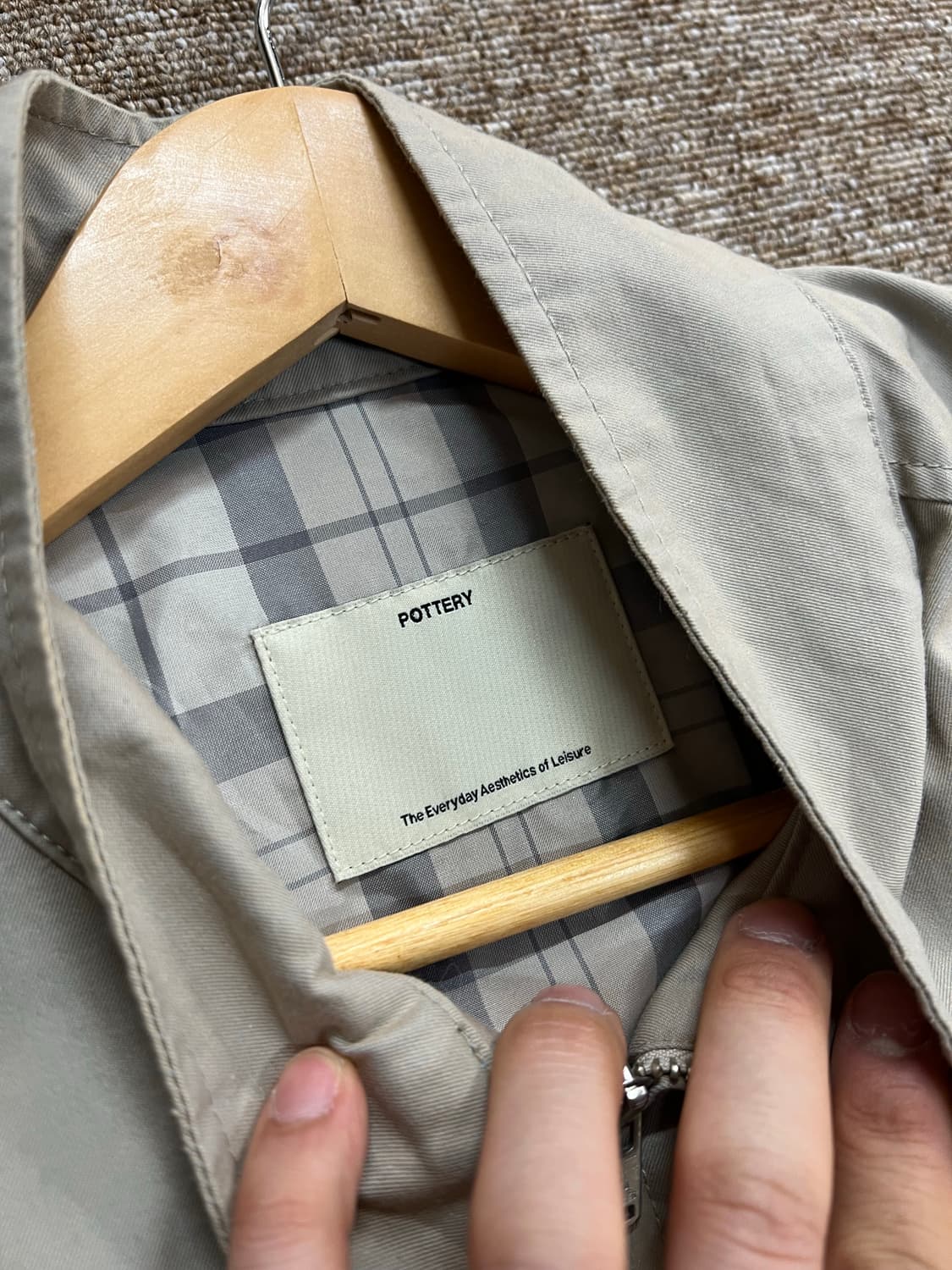 포터리 수피마 코튼 해링턴 자켓 3 상품이미지4