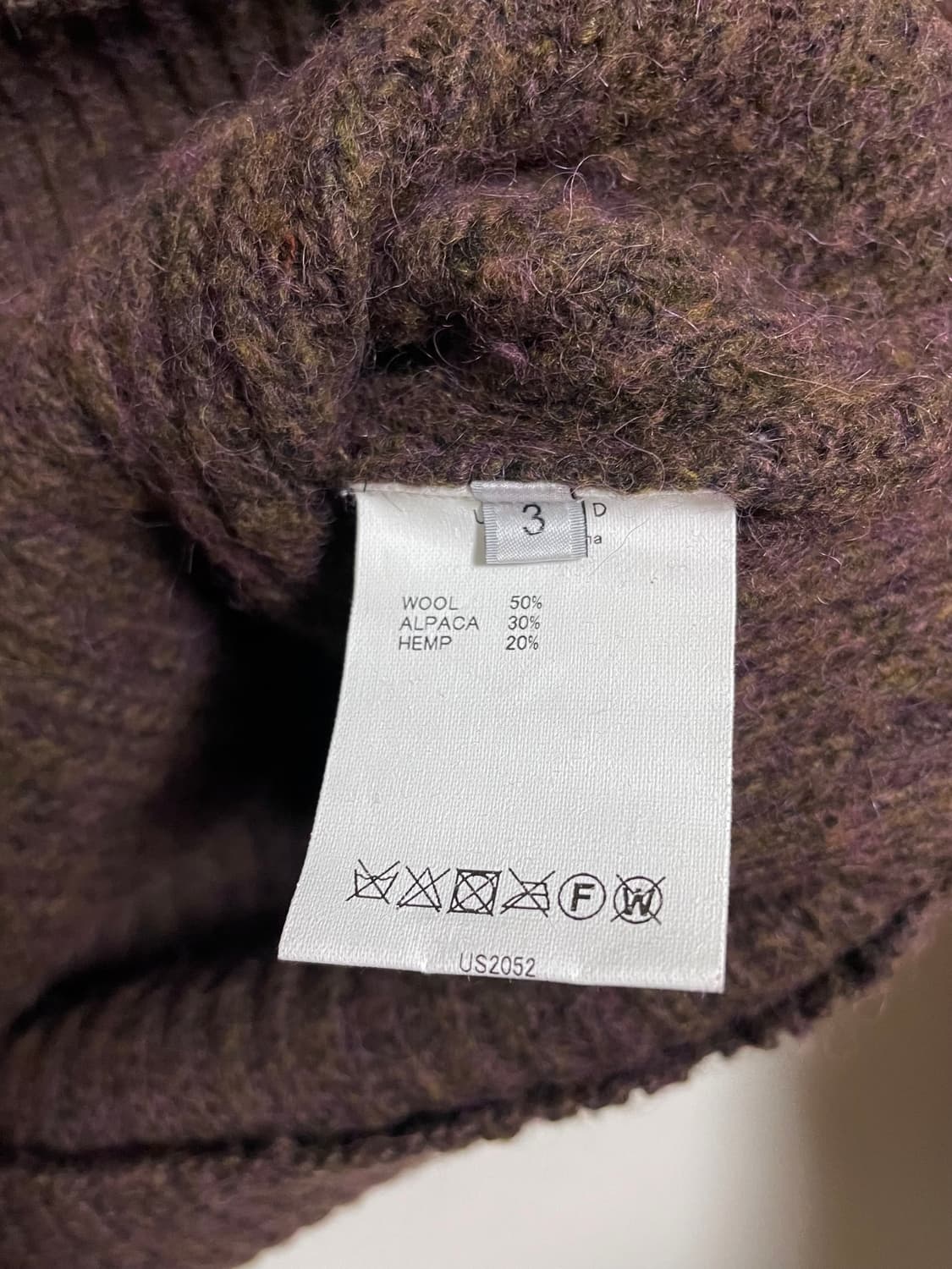 언유즈드 알파카 니트후디 상품이미지4