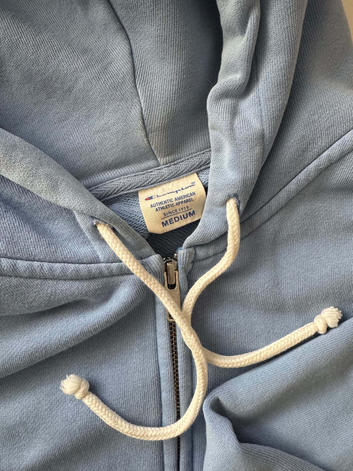 챔피온 하늘색 후드집업 상품이미지2