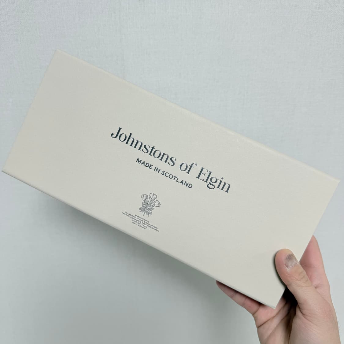 존스톤스 오브 엘긴 캐시미어 핑거리스 장갑 라이트그레이 상품이미지3