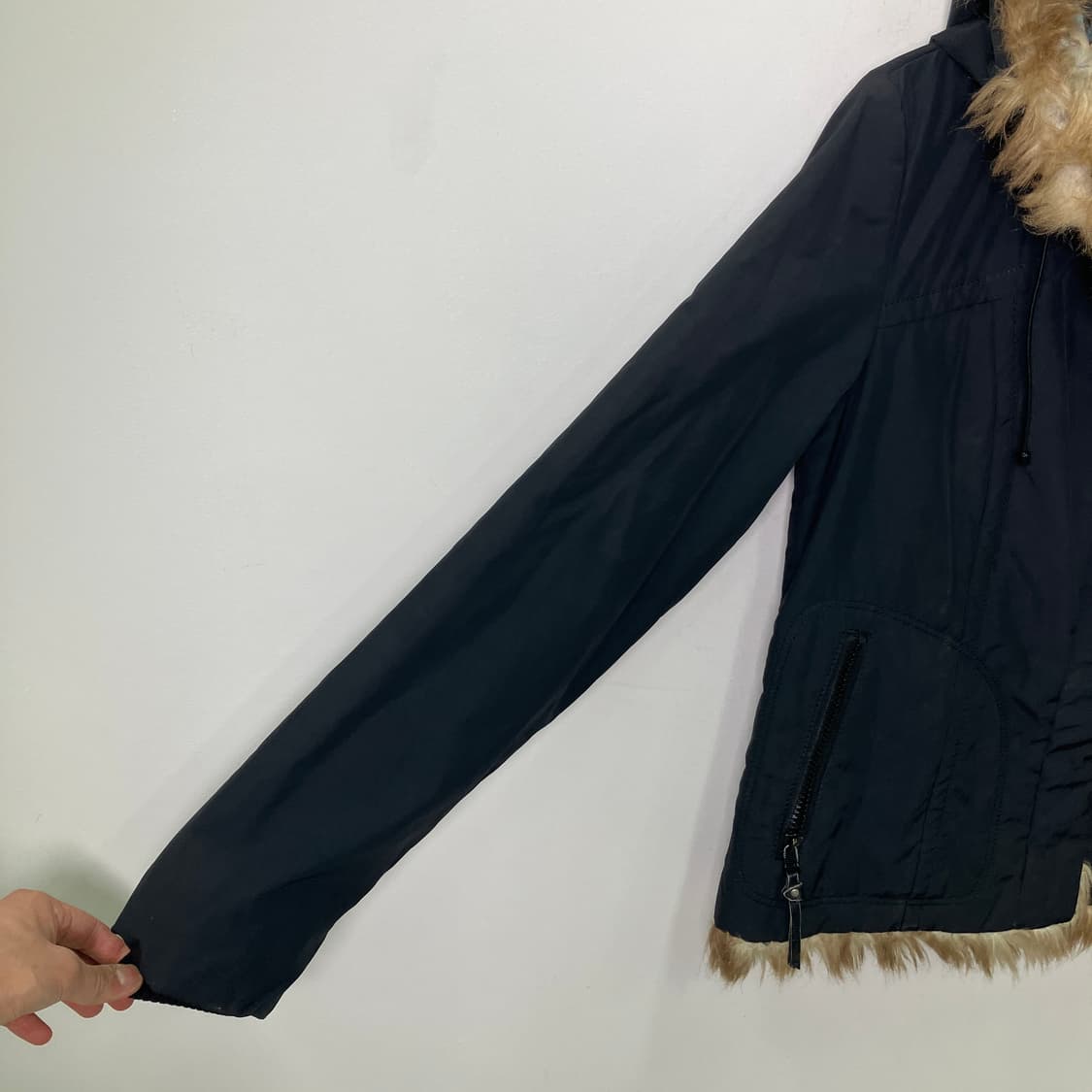 버버리 블루라벨 퍼 후드 패딩 자켓 38 상품이미지8