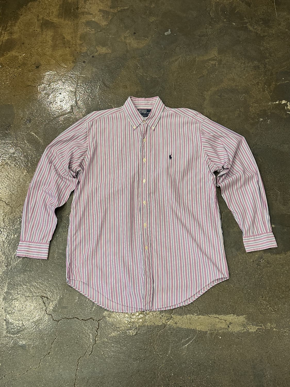 폴로 랄프로렌 스트라이프 셔츠 L 상품이미지1