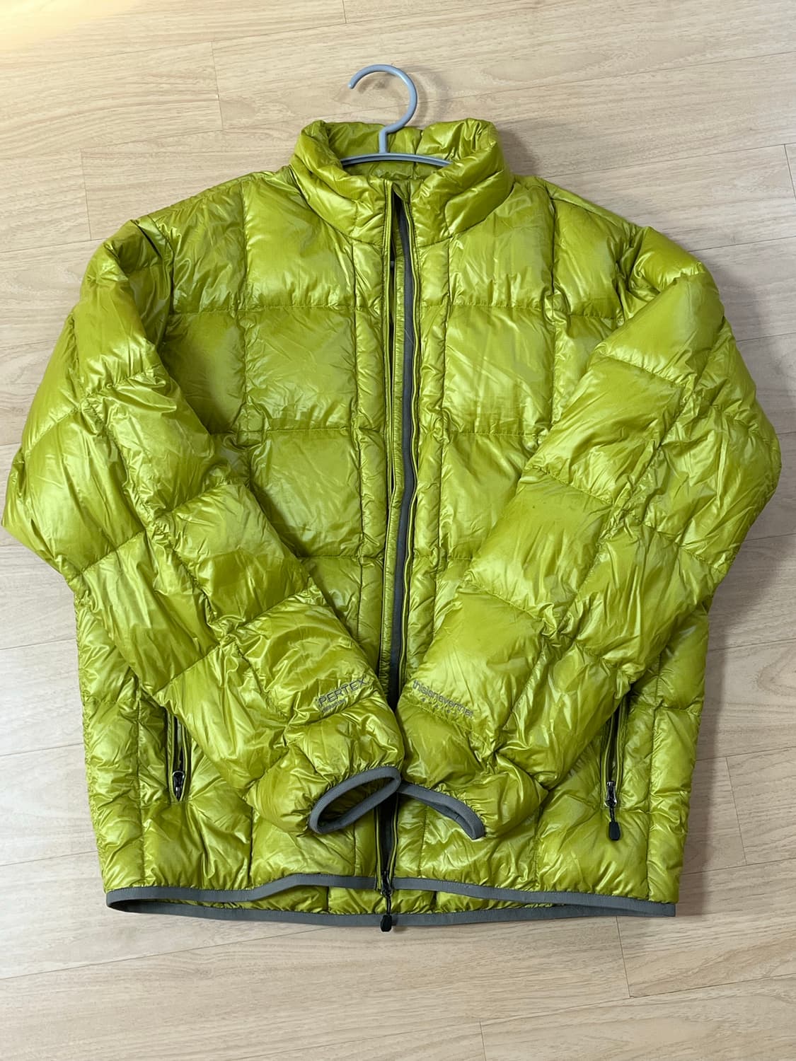 디네뎃 라이트 다운 자켓 올리브 옐로우 L 상품이미지1