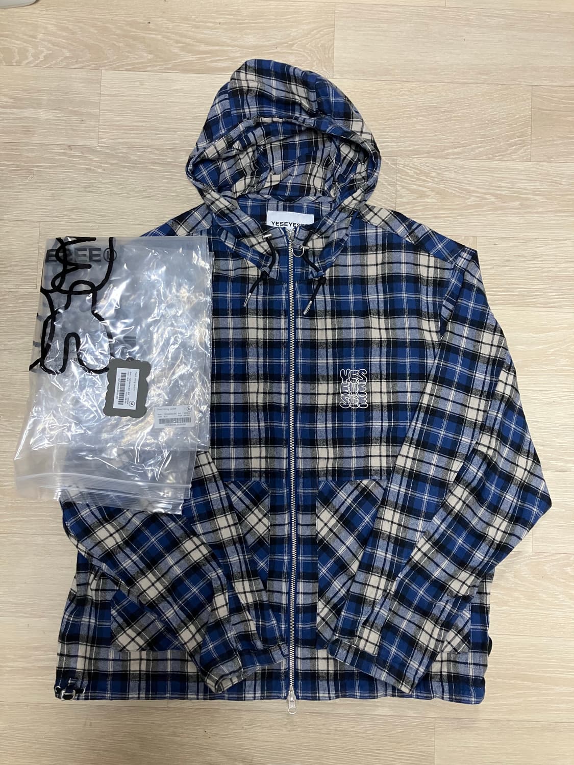 예스아이씨 Plaid Wing Jacket Blue  상품이미지2
