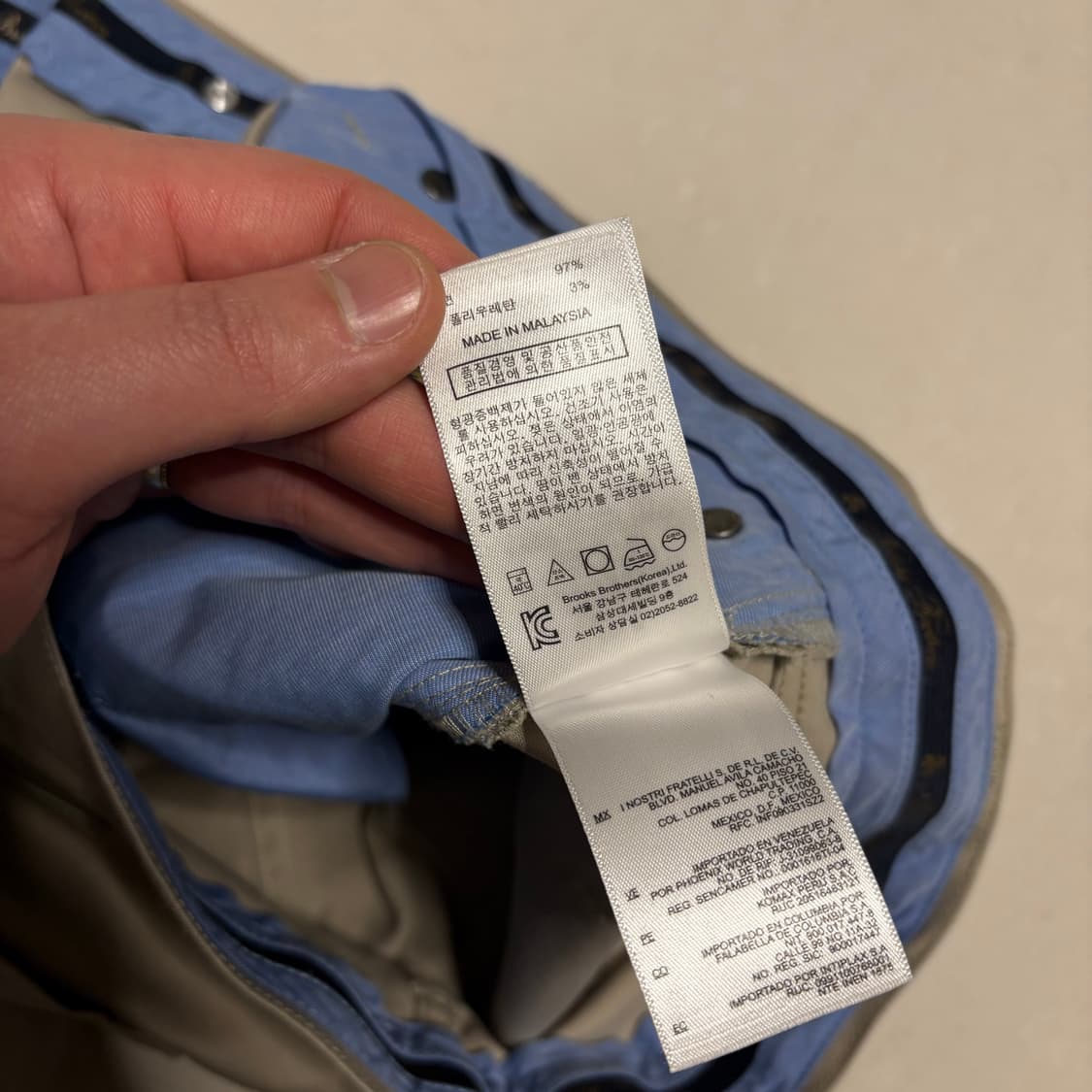 정품 브룩스브라더스 베이지 치노팬츠 면바지 32인치 상품이미지10