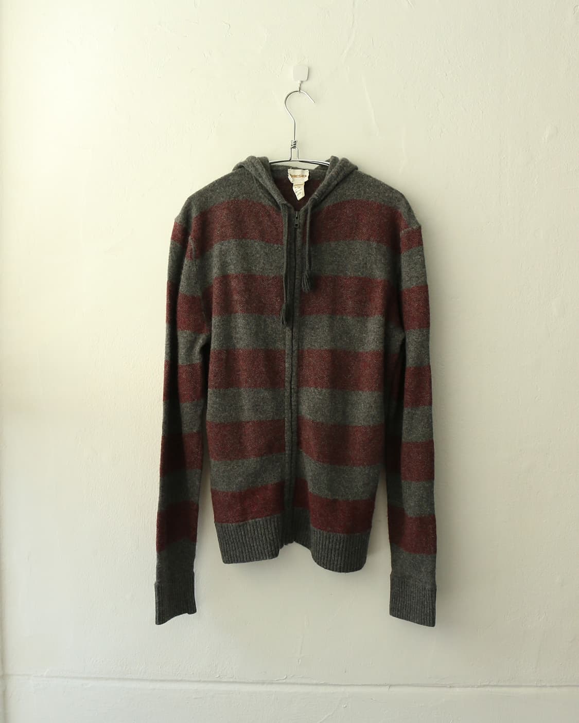 디젤 스트라이프 후드 집업 상품이미지1