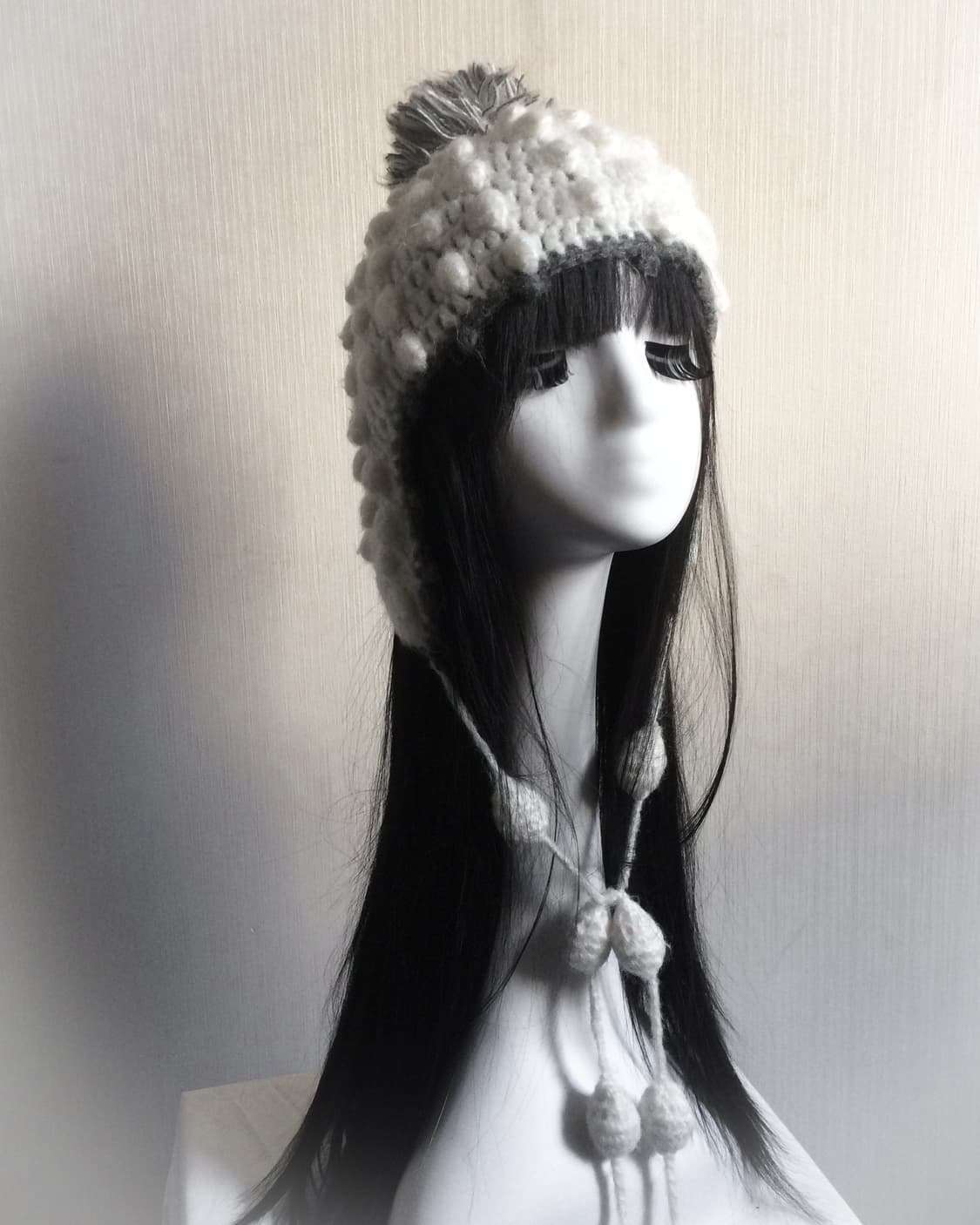  Pom pom knit beanie 상품이미지3