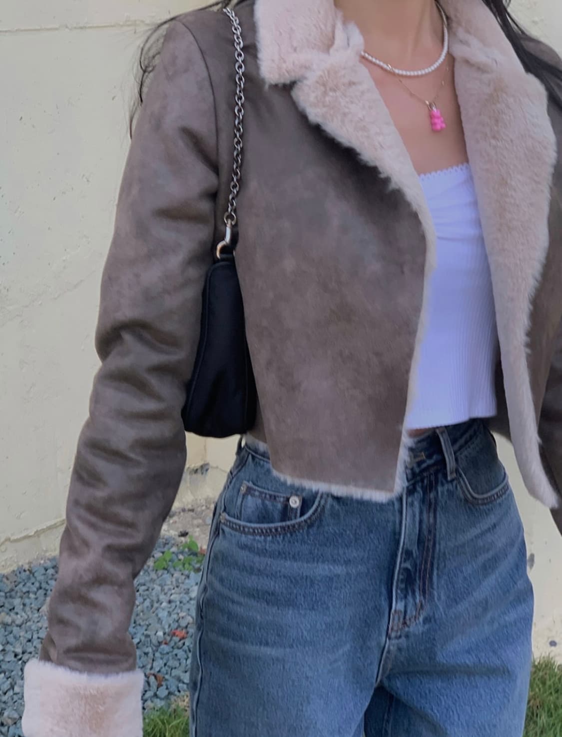 페일제이드 시어링 자켓 무스탕 브라운 상품이미지9