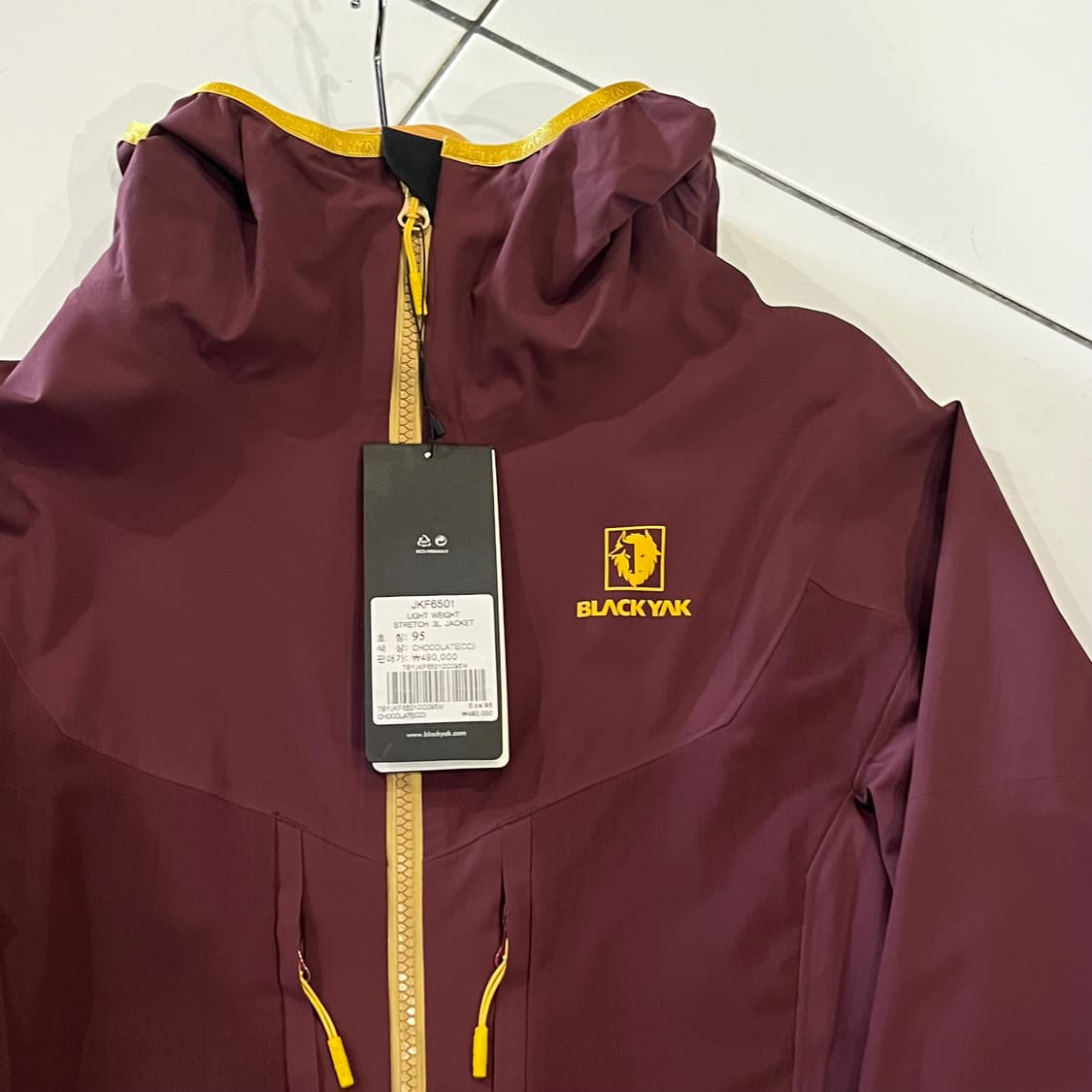 블랙야크 초콜릿 레인홀자켓 바람막이 새상품 상품이미지2
