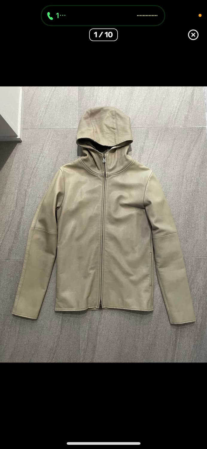 쉽스킨 하이넥 후디드 러프컷 자켓 상품이미지1