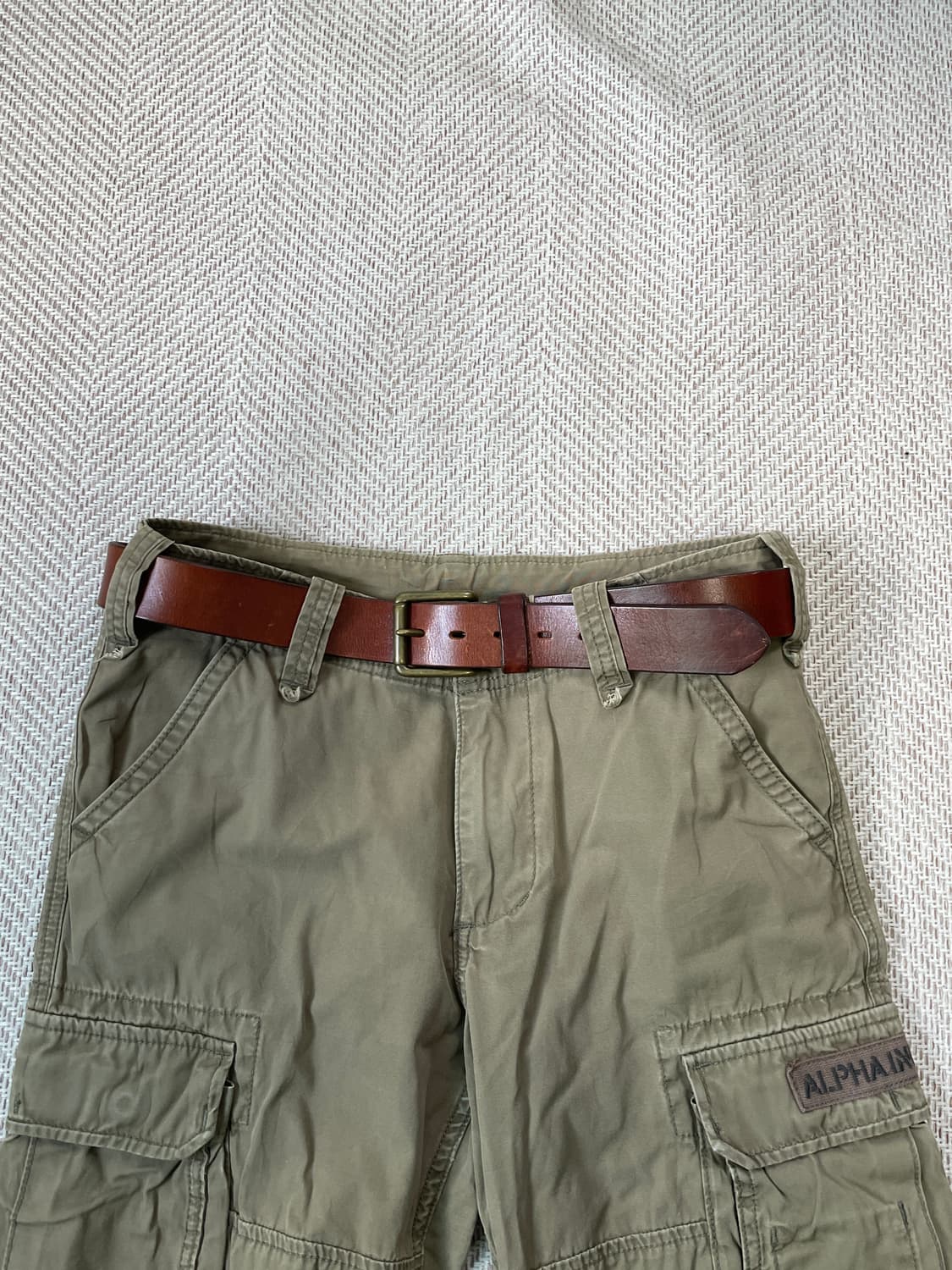 빈티지 갭 브라운 레더 벨트  상품이미지1