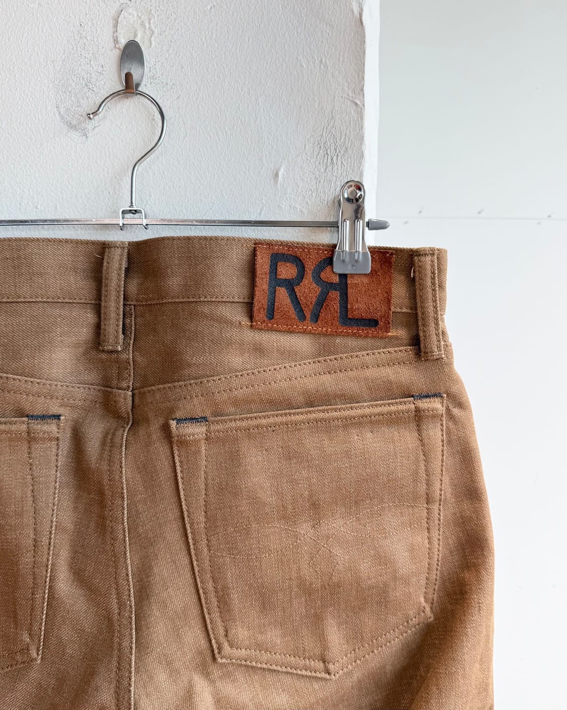 더블알엘 브라운 데님 슬림 팬츠  상품이미지8