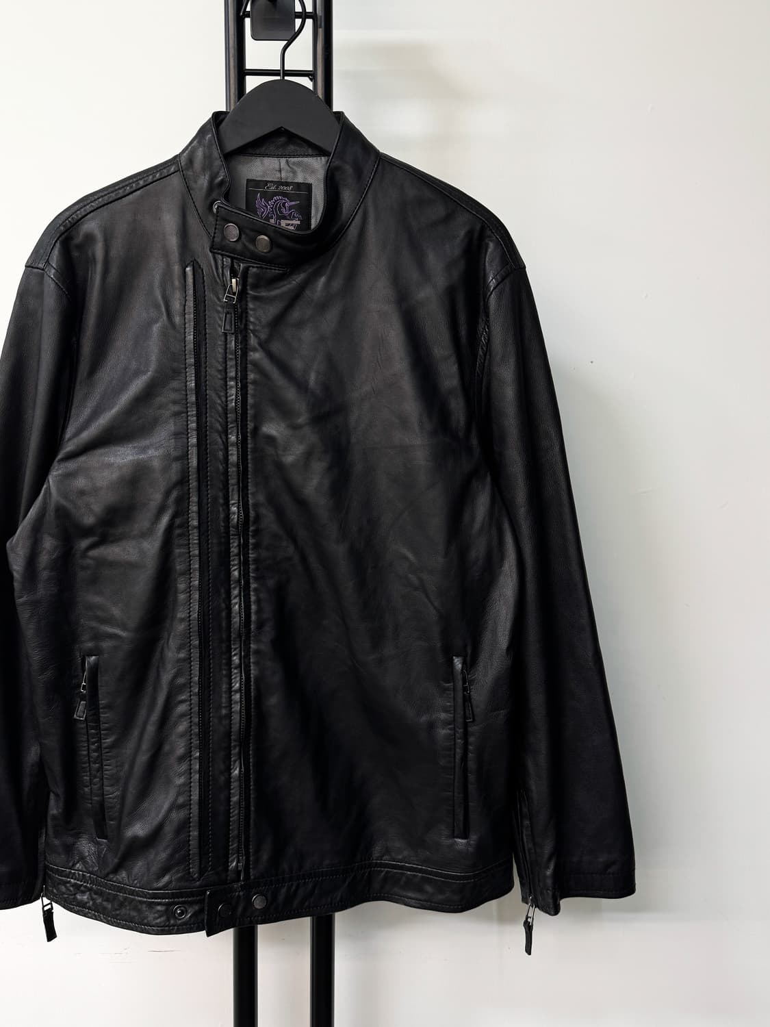 호미니 에메리토 더블 레더 집 자켓 상품이미지2