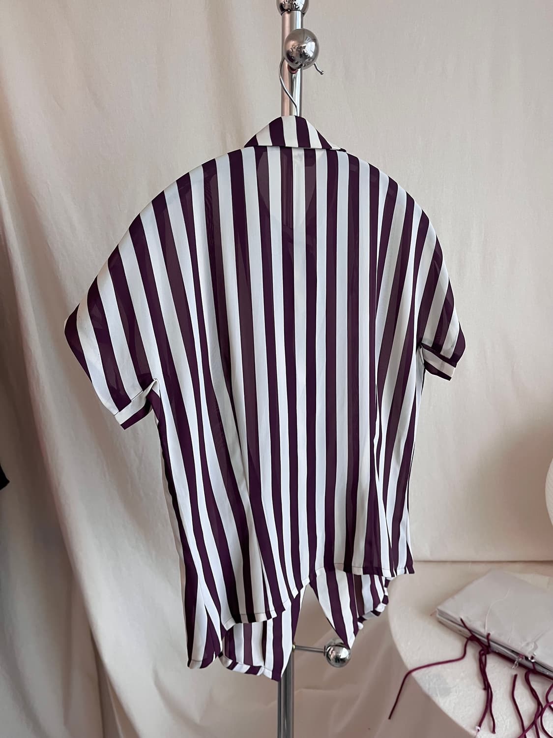 Striped Half Shirt 🍷 상품이미지8