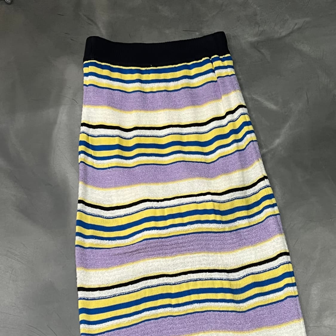  빔즈 스트라이프 니트 롱 스커트 y15801 상품이미지5