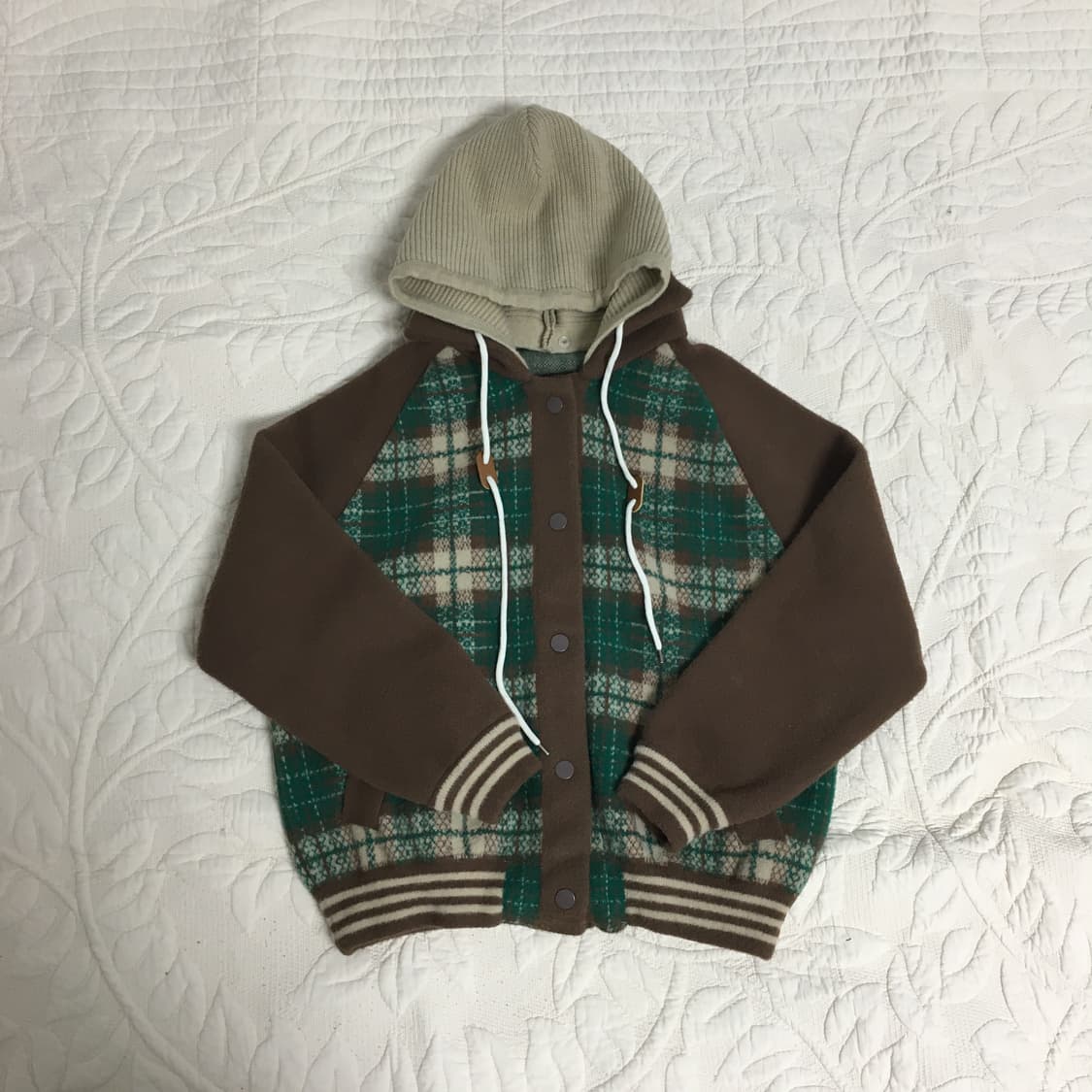 새상품 / 빈티지 체크 후드  상품이미지1