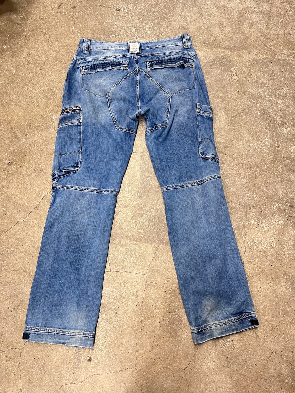 Y2K 유럽 빈티지 카고 데님 팬츠 상품이미지2