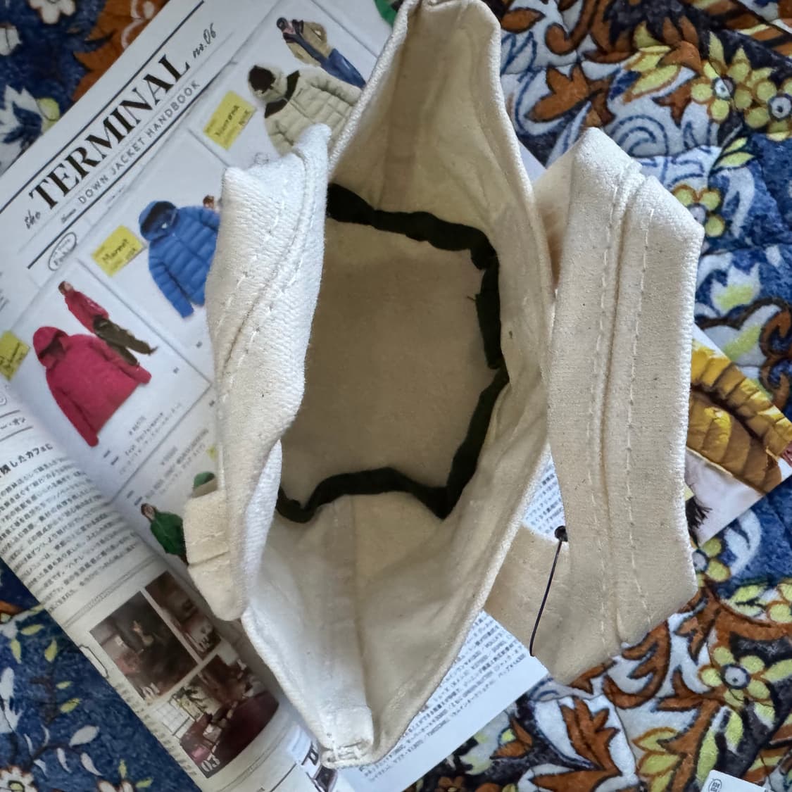 푸에브코 하드 캔버스 라벨 패치 미니 에코백 토트백 가방 상품이미지3