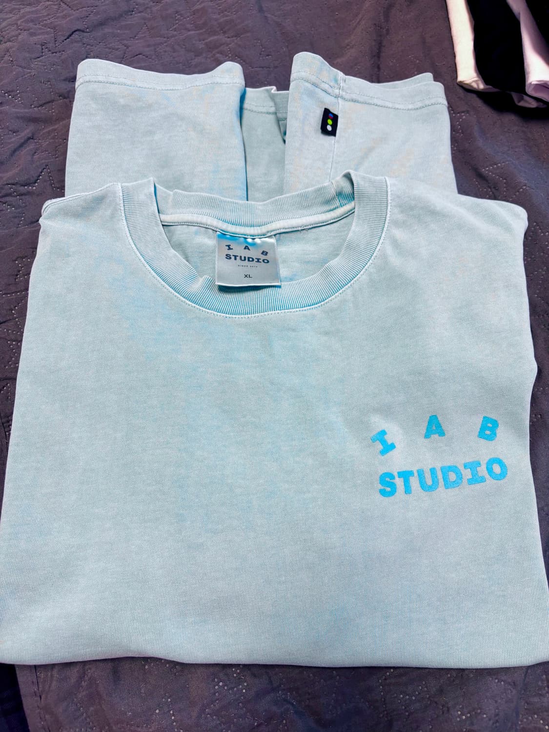 아이앱 스튜디오 피그먼트 반팔티셔츠 시안 XL 상품이미지2