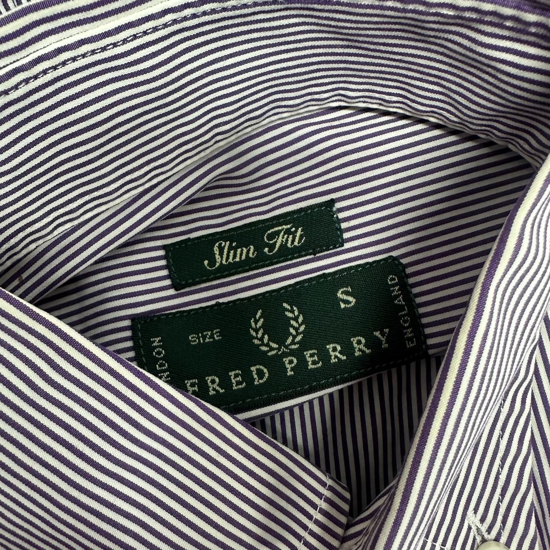 프레드페리 이태리판 로고 스트라이프 셔츠 상품이미지4