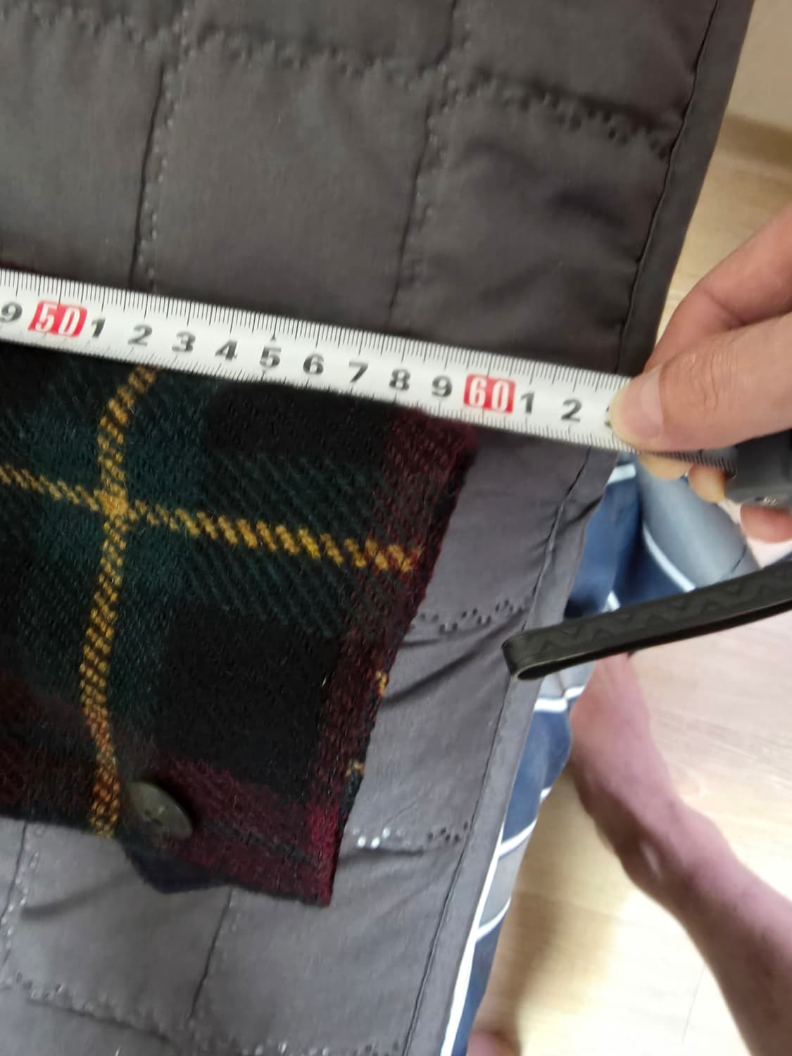 폴로 타탄체크 알파카 헌팅자켓 s사이즈 팝니다 상품이미지9