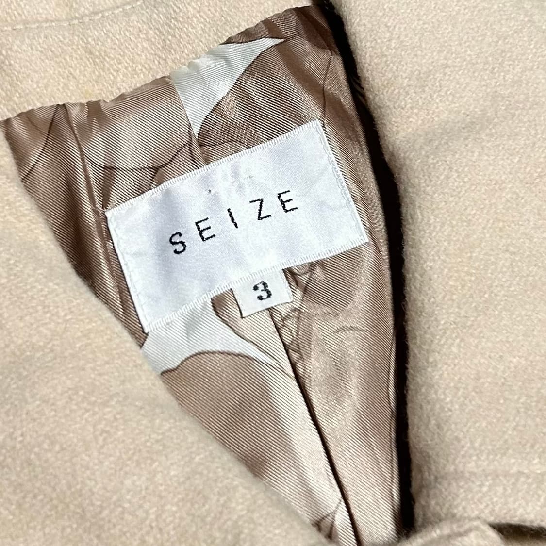 [M] Seize 우먼즈 베이지 울 모직 자켓 상품이미지5