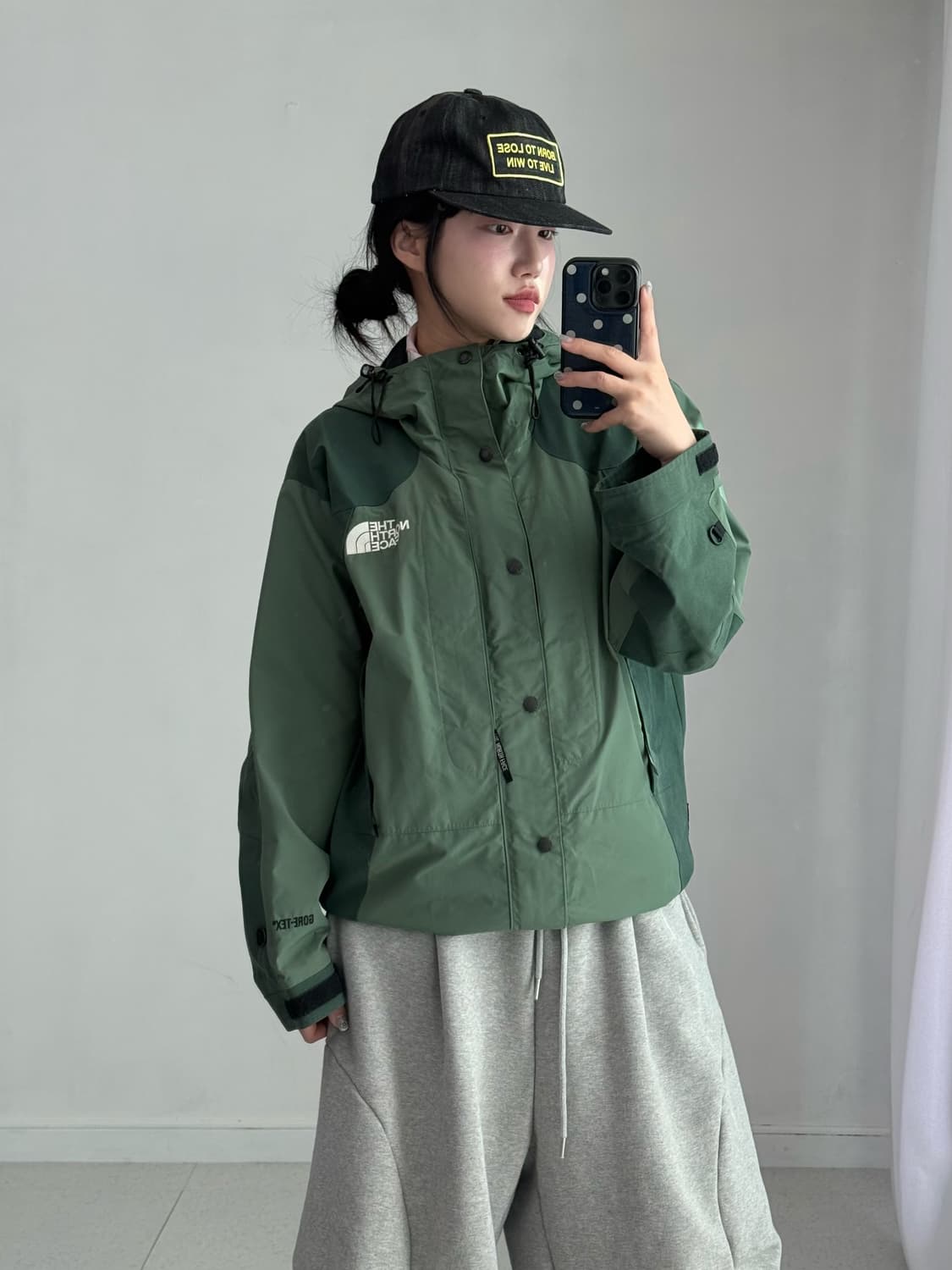 노스페이스 그린 바람막이 상품이미지3