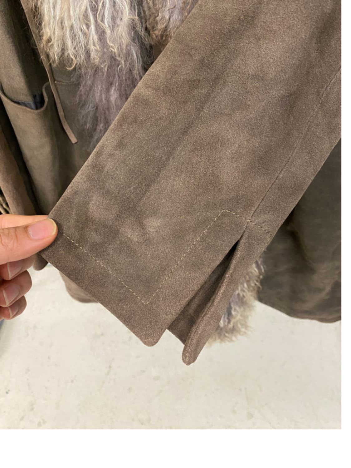 VTG fur suede coat 스웨이드 퍼 코트 상품이미지7