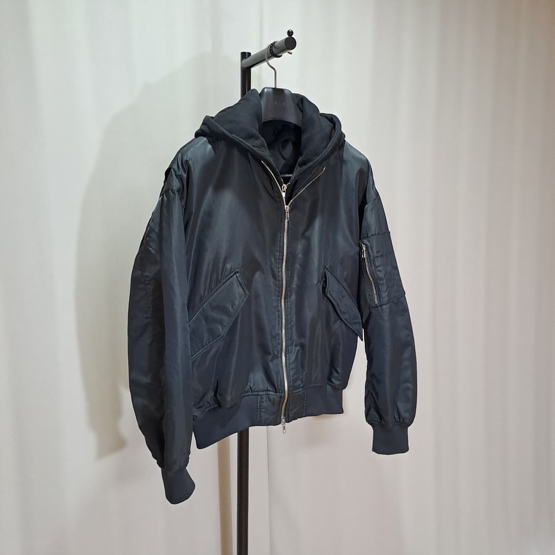 (택포) TNGT 미드나잇 그린 오버핏 디테저블 마원 자켓 B87 상품이미지4