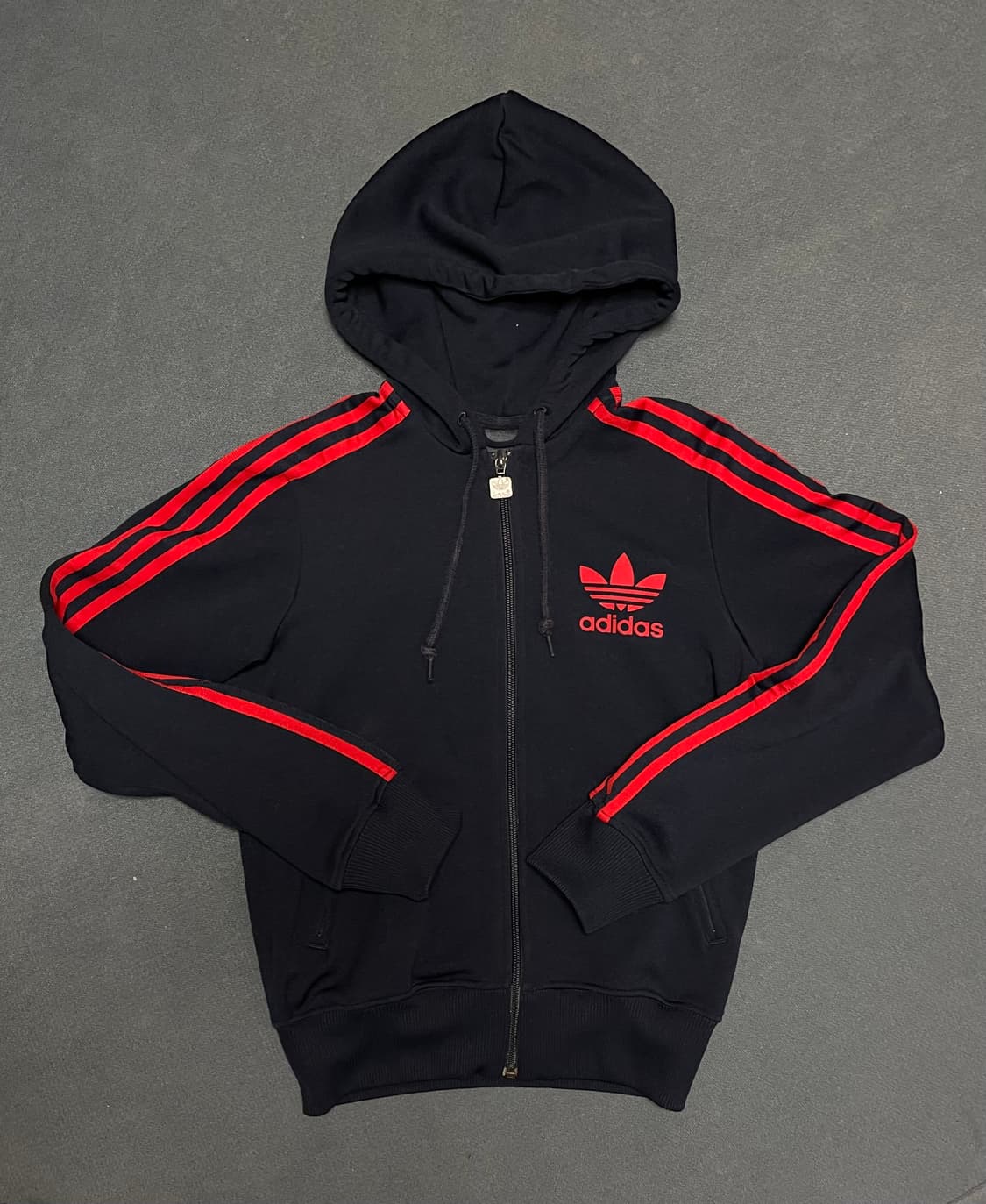 아디다스 파이어버드 후드플락 후드집업 네이비레드 상품이미지1