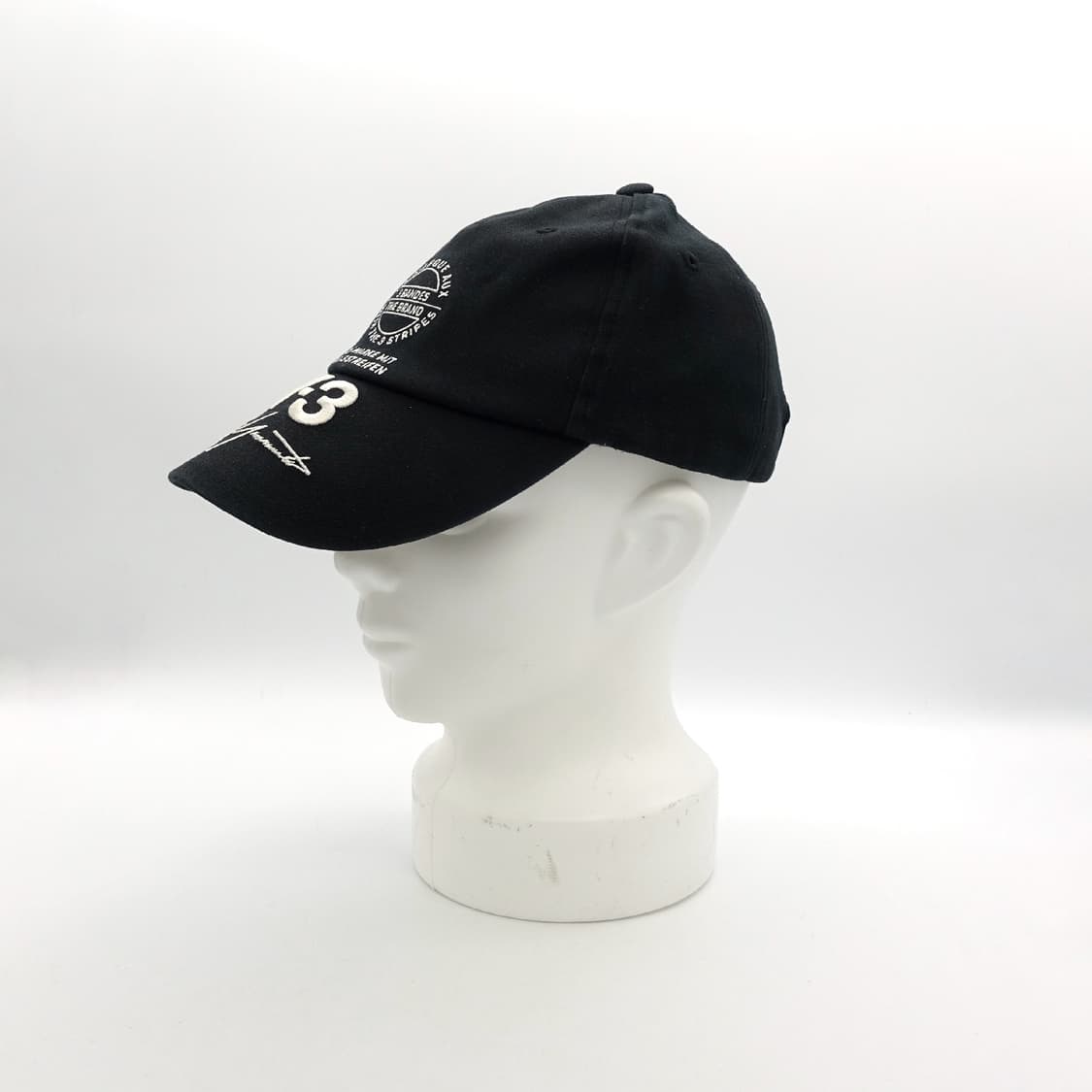 Y-3 요지야마모토 아디다스 블랙 자수 볼캡 상품이미지2