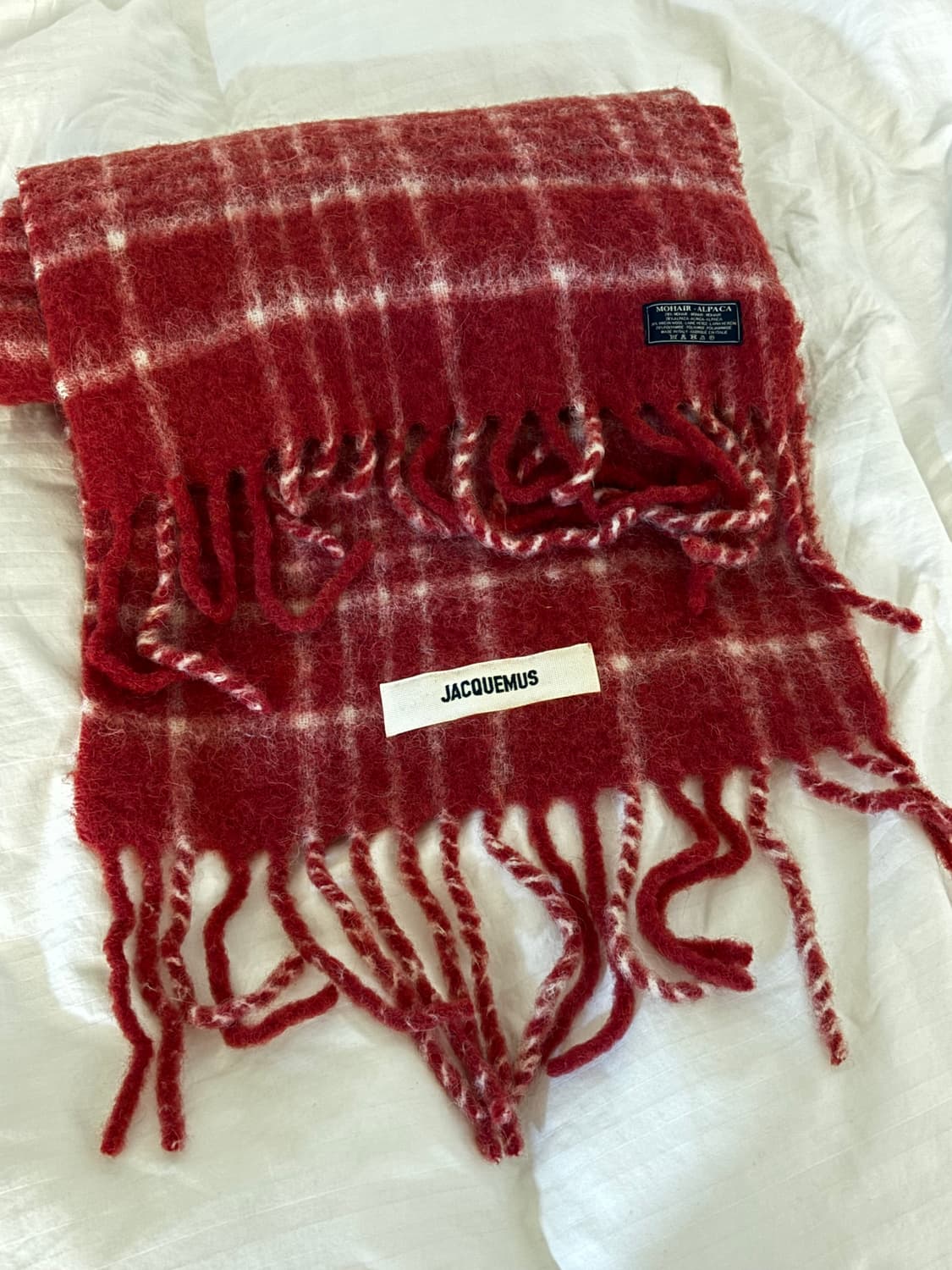 자크뮈스 자카드 체크 머플러 상품이미지1