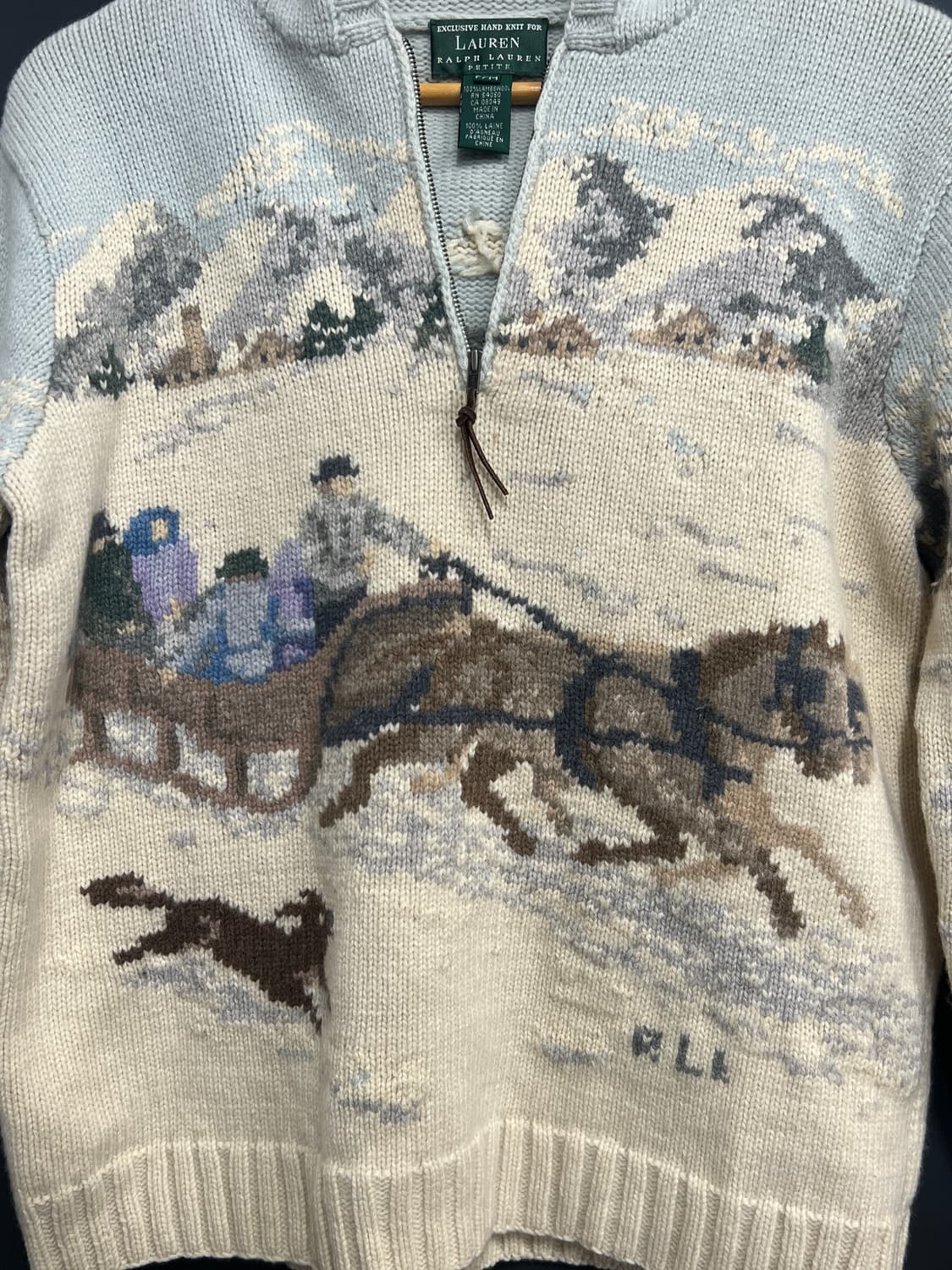 Lauren Ralph Lauren 80s Vintage램스울스키핸드니트 상품이미지3